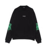 Phobia, Felpa Leggera Girocollo Uomo Green Cobweb Print Crewneck, Black/green