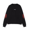 Phobia, Felpa Leggera Girocollo Uomo Red Cobweb Print Crewneck, Black/red
