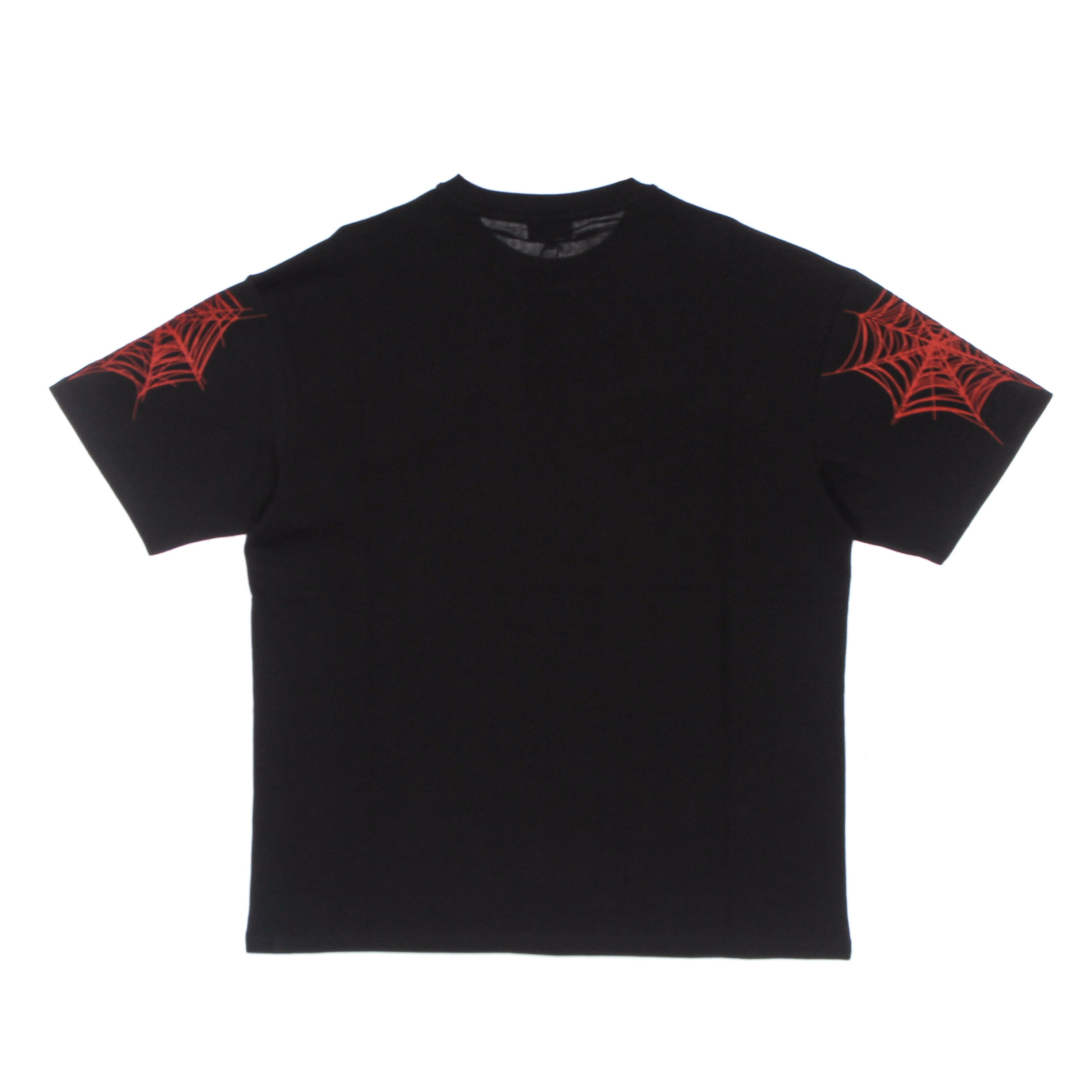 Phobia, Maglietta Uomo Cobweb Print Tee, Black/red