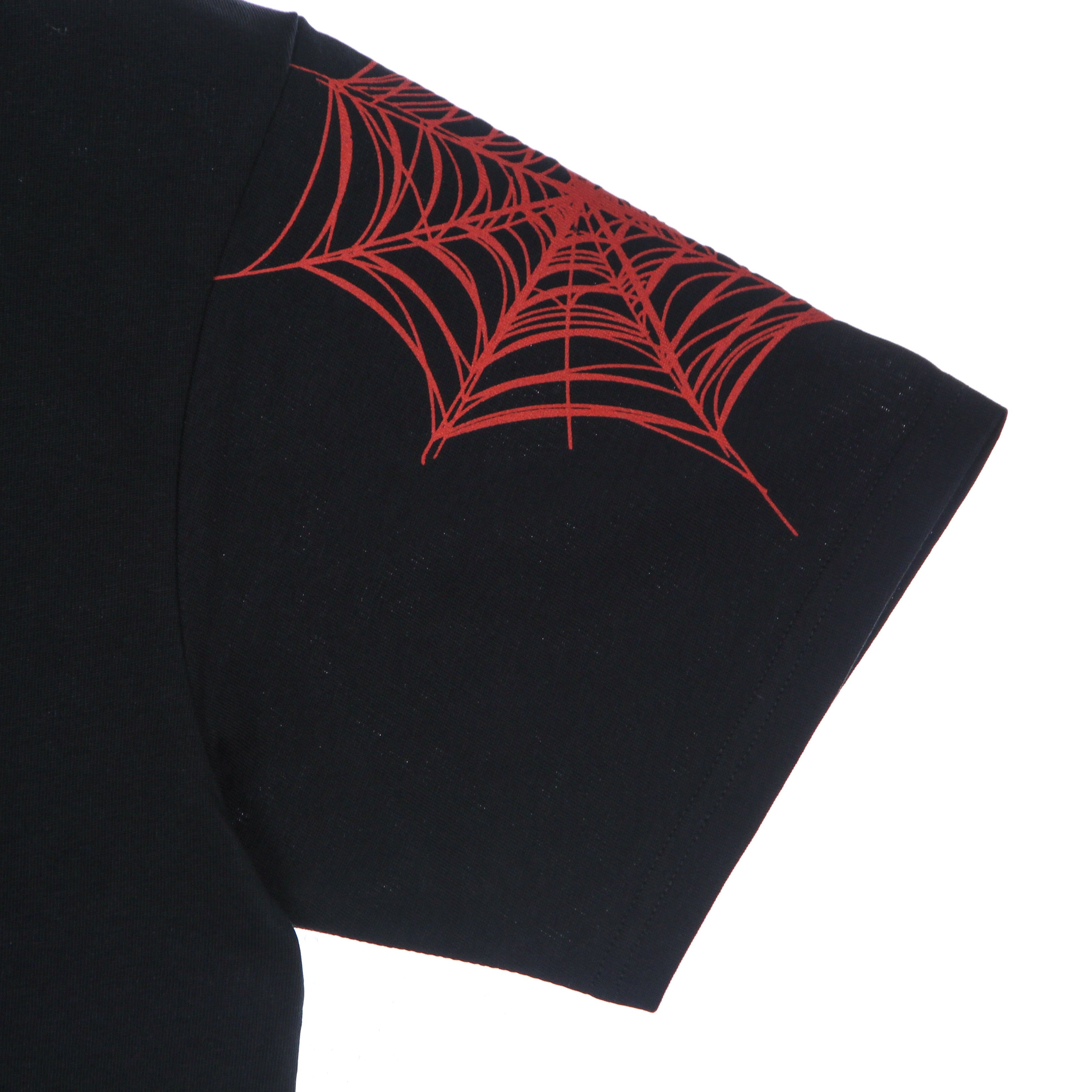 Phobia, Maglietta Uomo Cobweb Print Tee, Black/red
