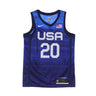 Nike Nba, Canotta Basket Uomo Nba Jersey Limited Road Team Usa, Obsidian/white