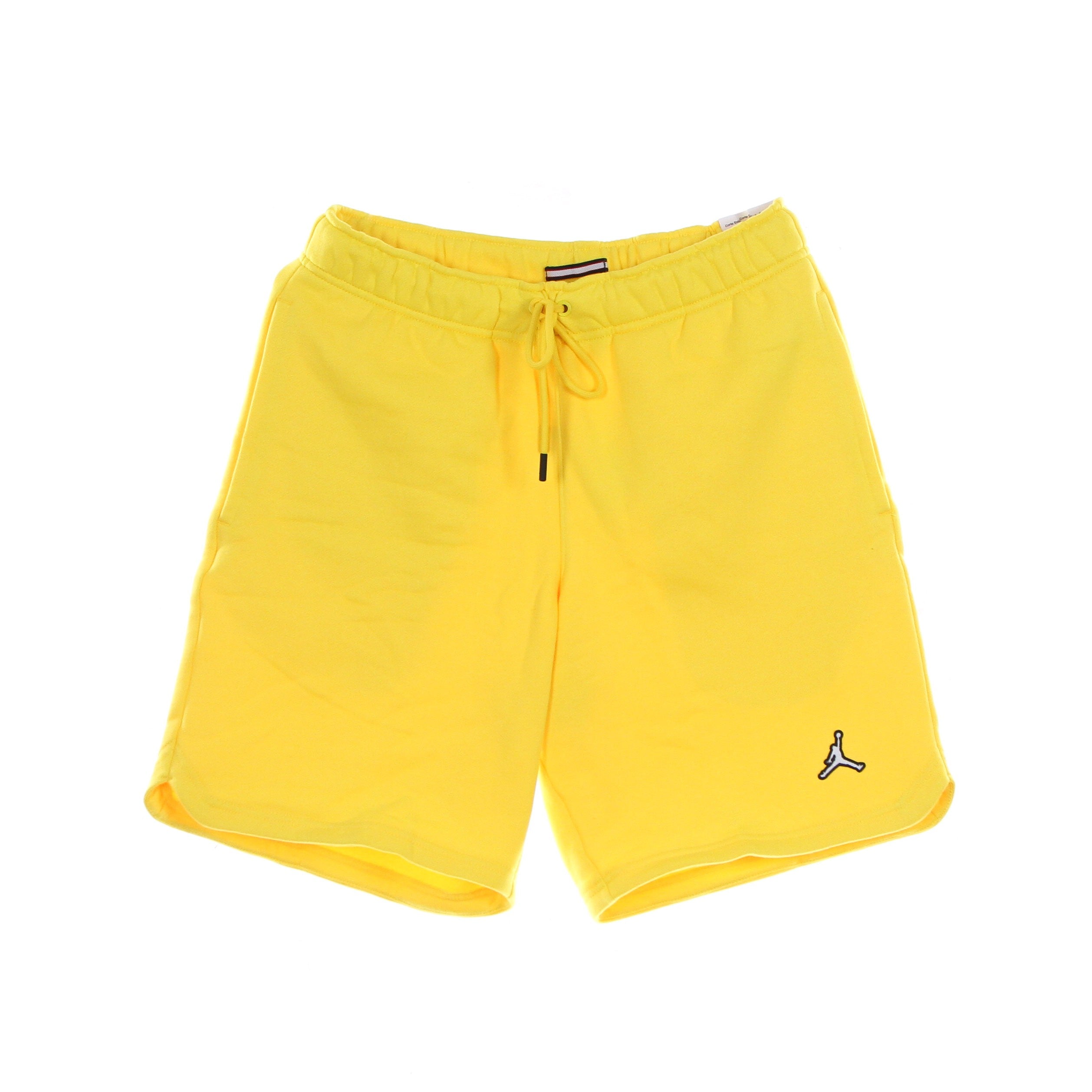 Jordan, Pantalone Corto Tuta Felpato Uomo Essentials Fleece Short, Tour Yellow/white