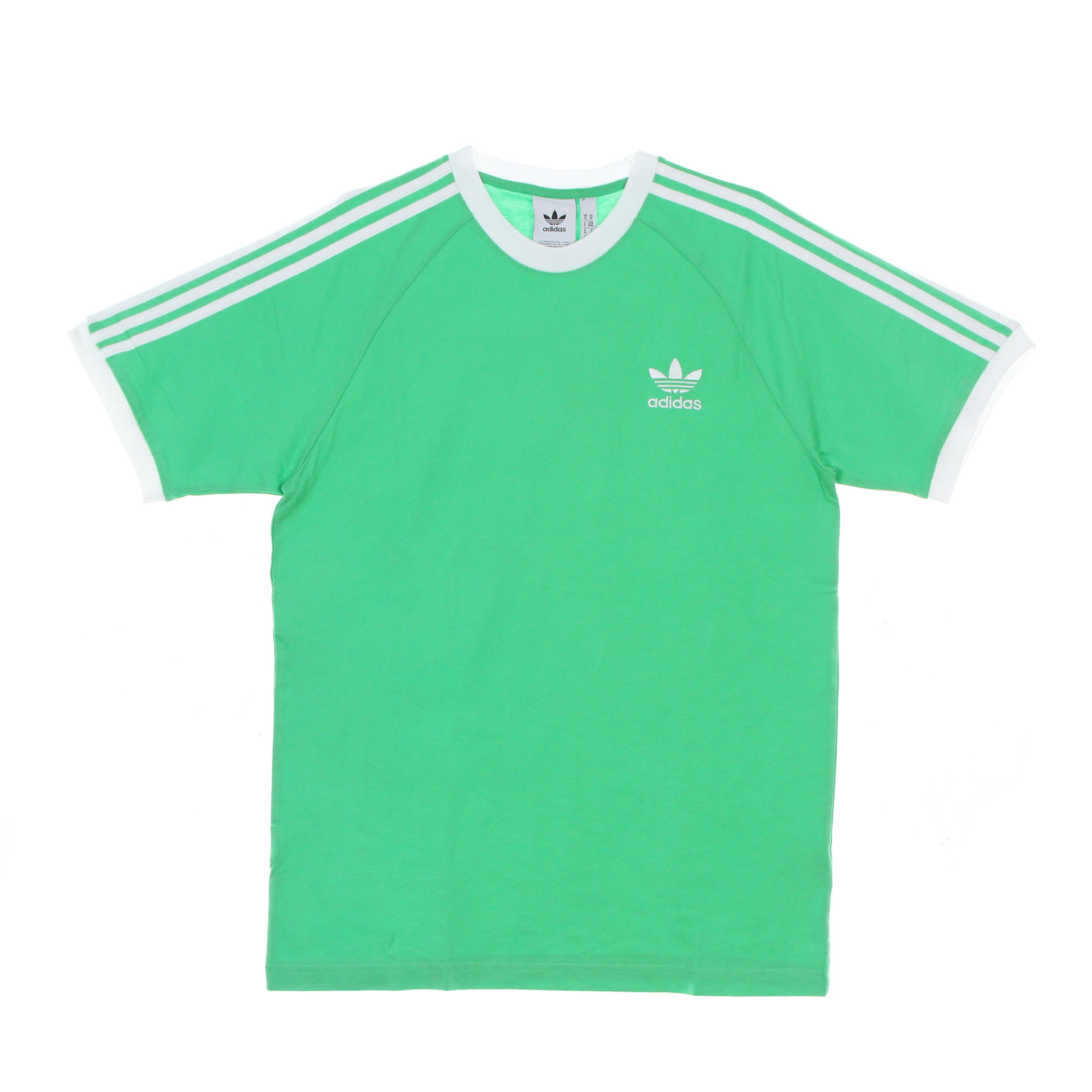 Adidas, Maglietta Uomo 3 Stripes Classic Adicolor Tee, Semi Screaming Green