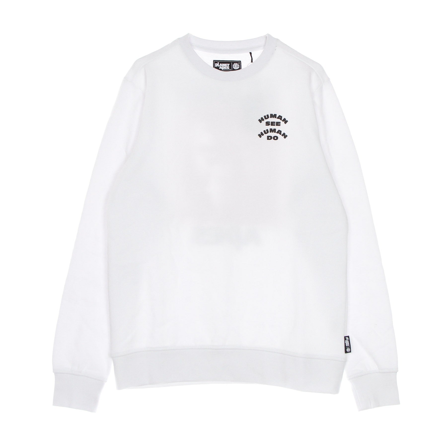 Element, Felpa Girocollo Uomo Pota Dominion Crewneck, Optic White