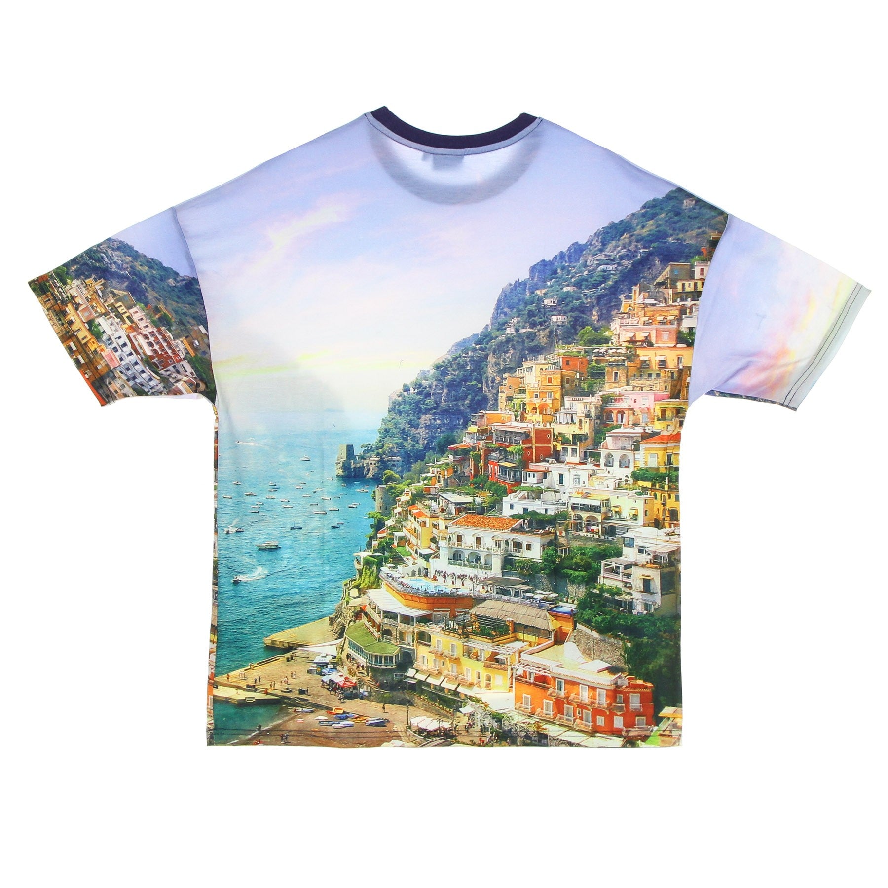 Dolly Noire, Maglietta Uomo Costiera Amalfitana Tee, 