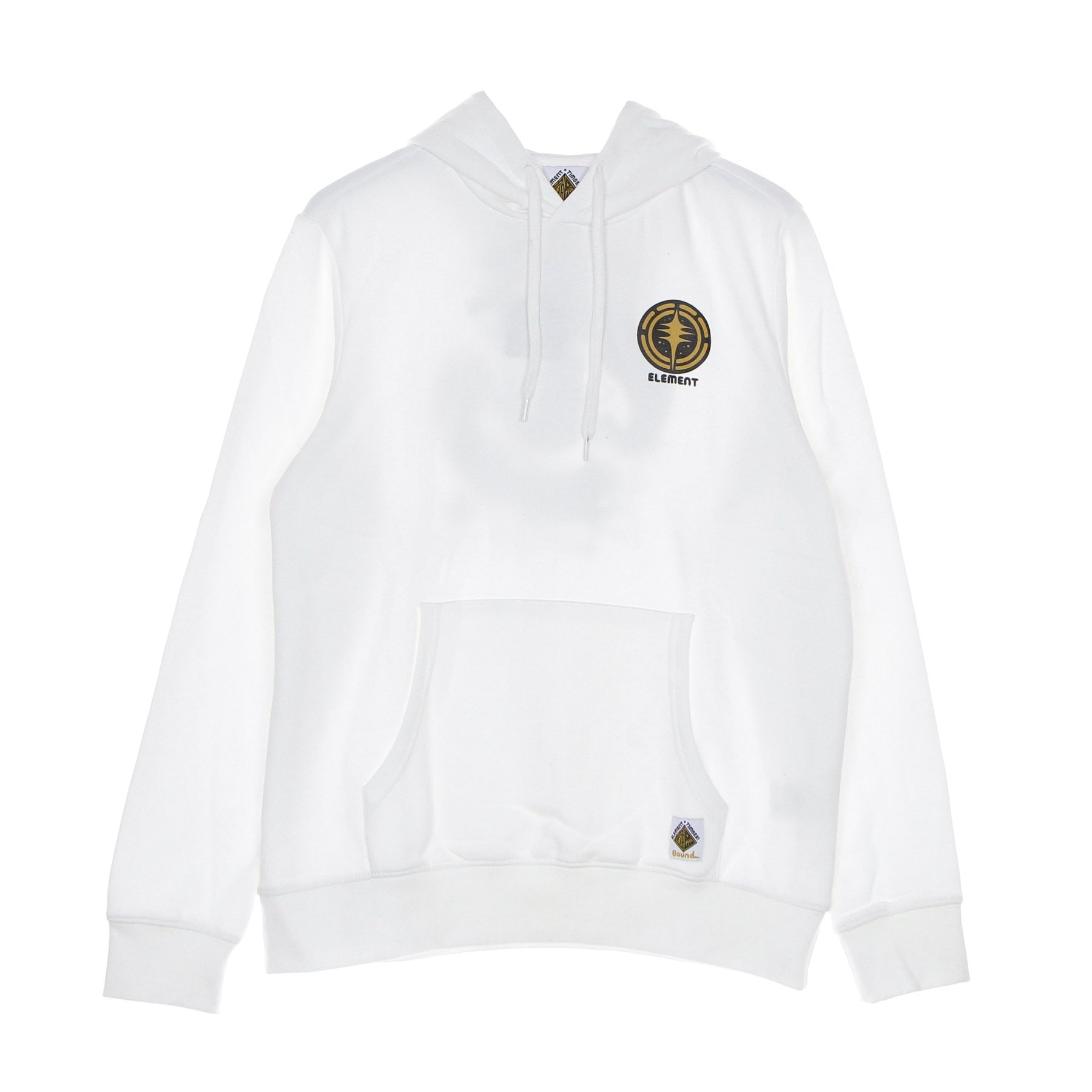 Element, Felpa Cappuccio Uomo Rotation Hoodie X Timber, Optic White