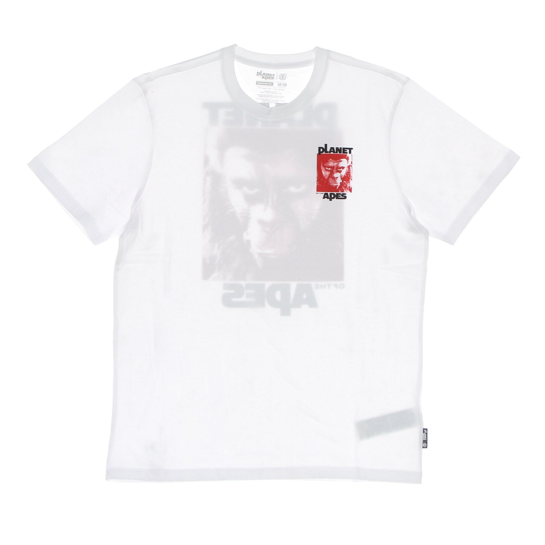 Element, Maglietta Uomo Pota Dominion Tee X Planet Of The Apes, Optic White