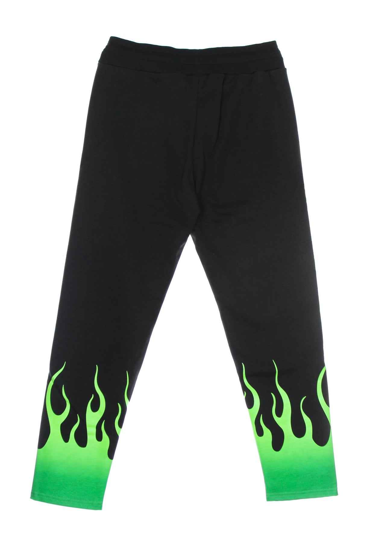 Vision Of Super, Pantalone Tuta Leggero Uomo Green Shaded Flames Pants, 