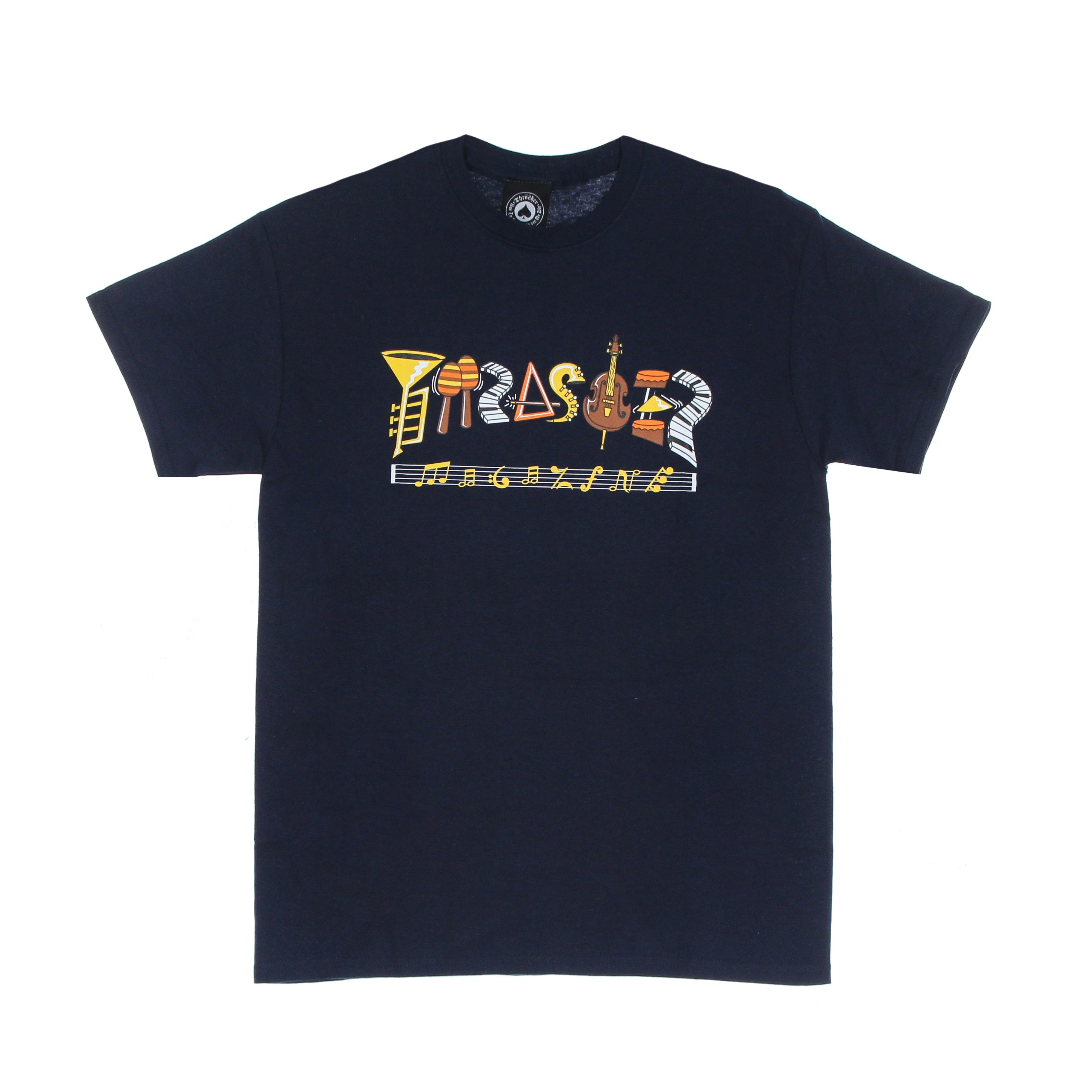 Thrasher, Maglietta Uomo Fillmore Logo Tee, Navy