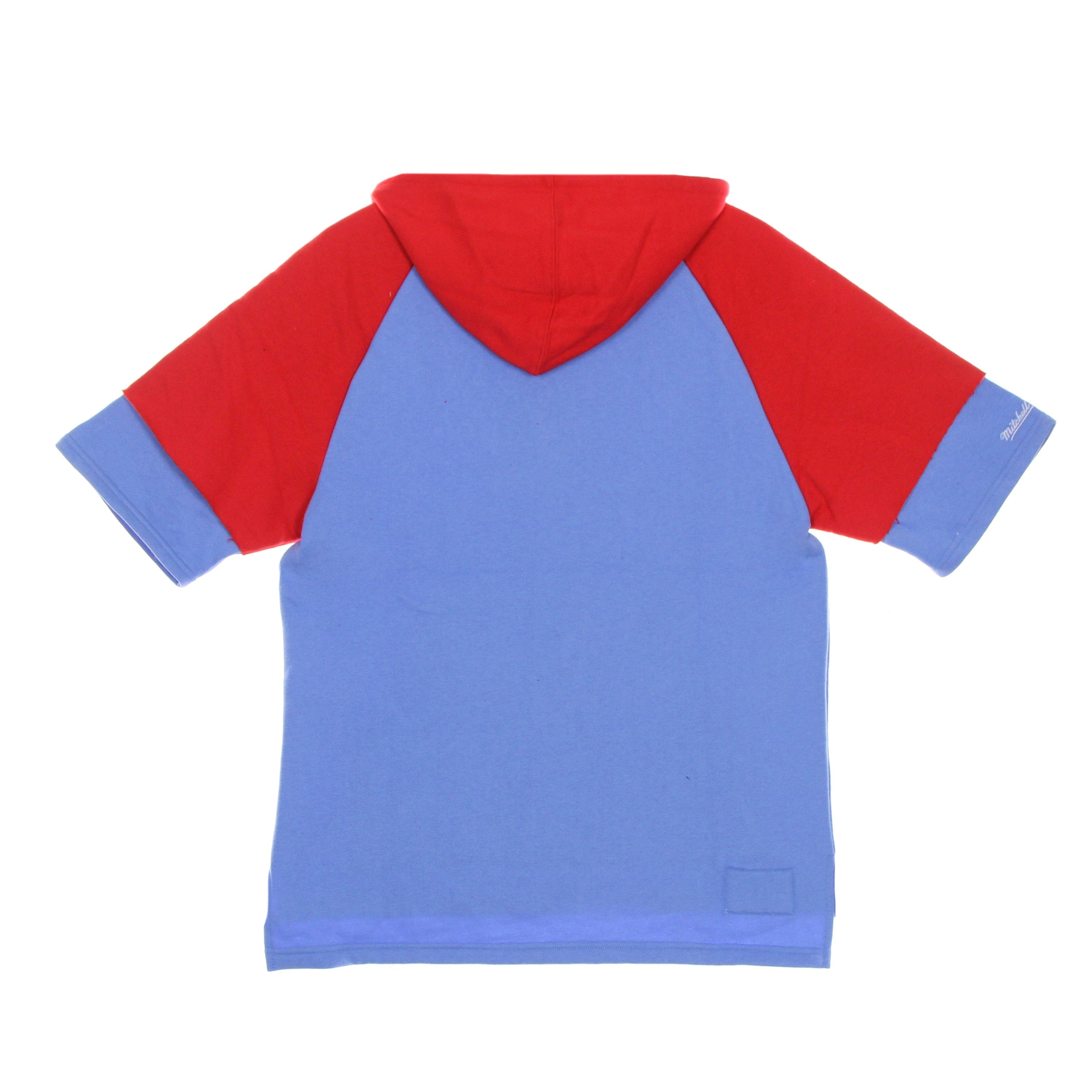 Mitchell & Ness, Felpa Cappuccio Manica Corta Uomo Nfl Fleece Hoodie Houoil, 