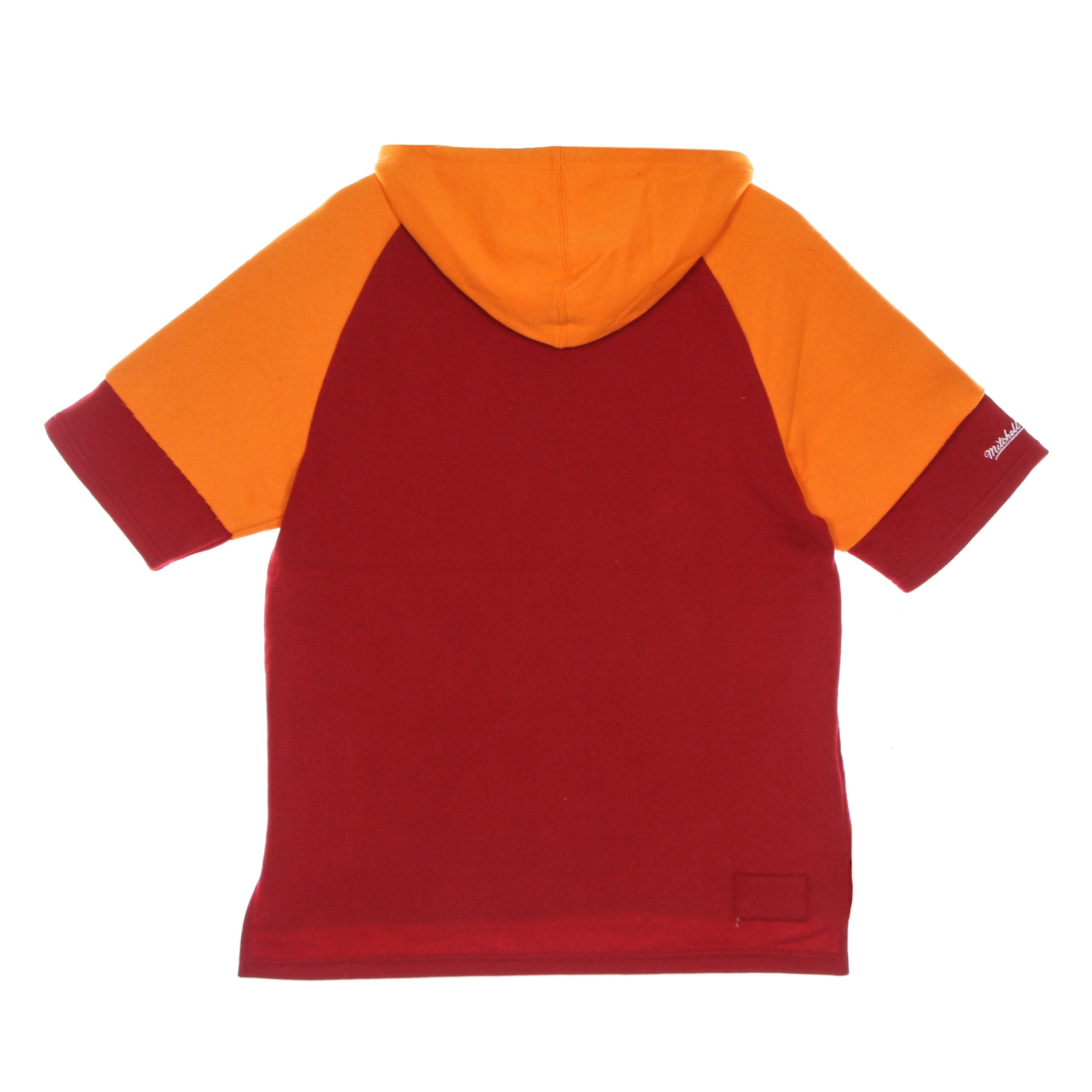 Mitchell & Ness, Felpa Cappuccio Manica Corta Uomo Nfl Fleece Hoodie Tambuc, 