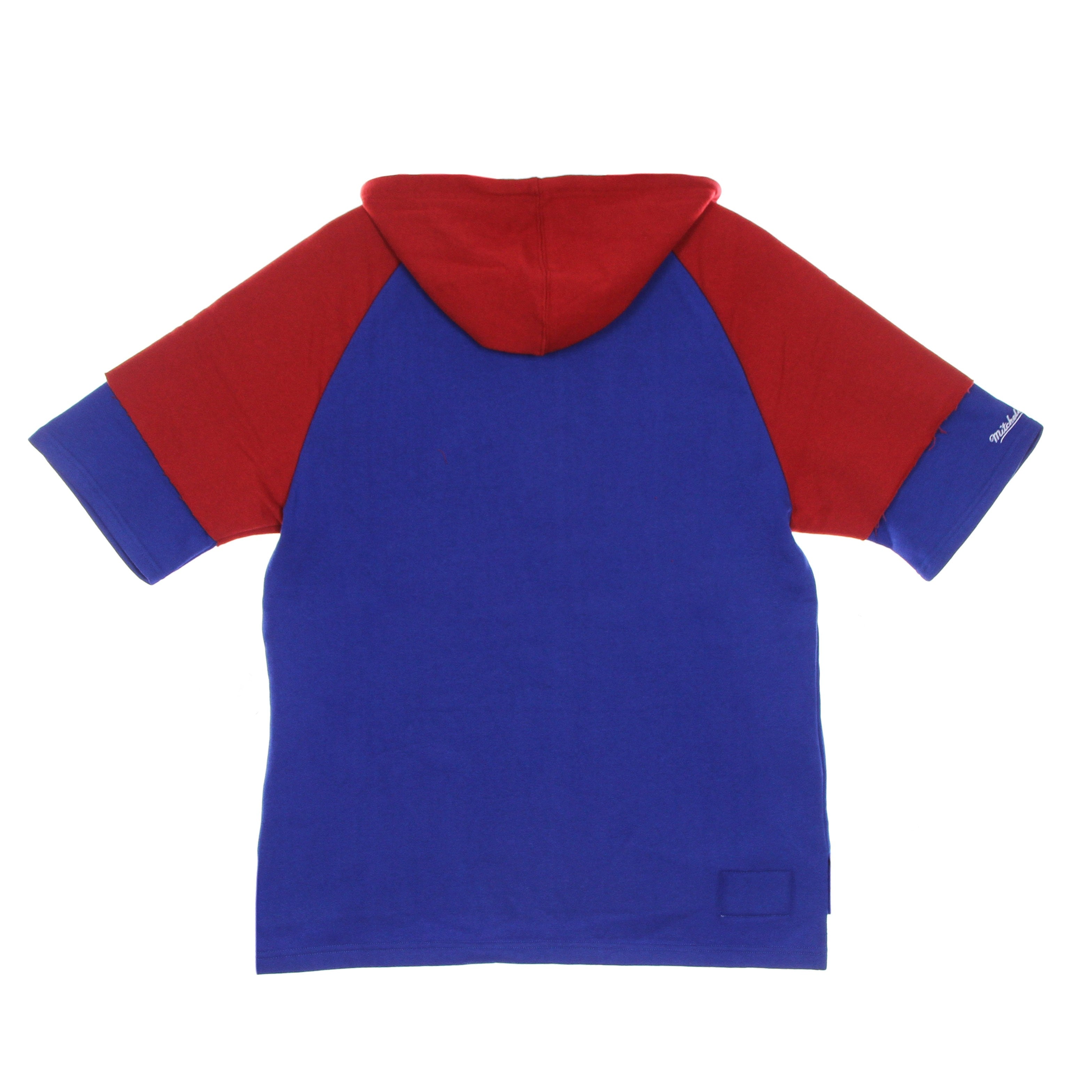 Mitchell & Ness, Felpa Cappuccio Manica Corta Uomo Nfl Fleece Hoodie Neepat, 