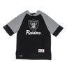Mitchell & Ness, Felpa Cappuccio Manica Corta Uomo Nfl Fleece Hoodie Oakrai, Black