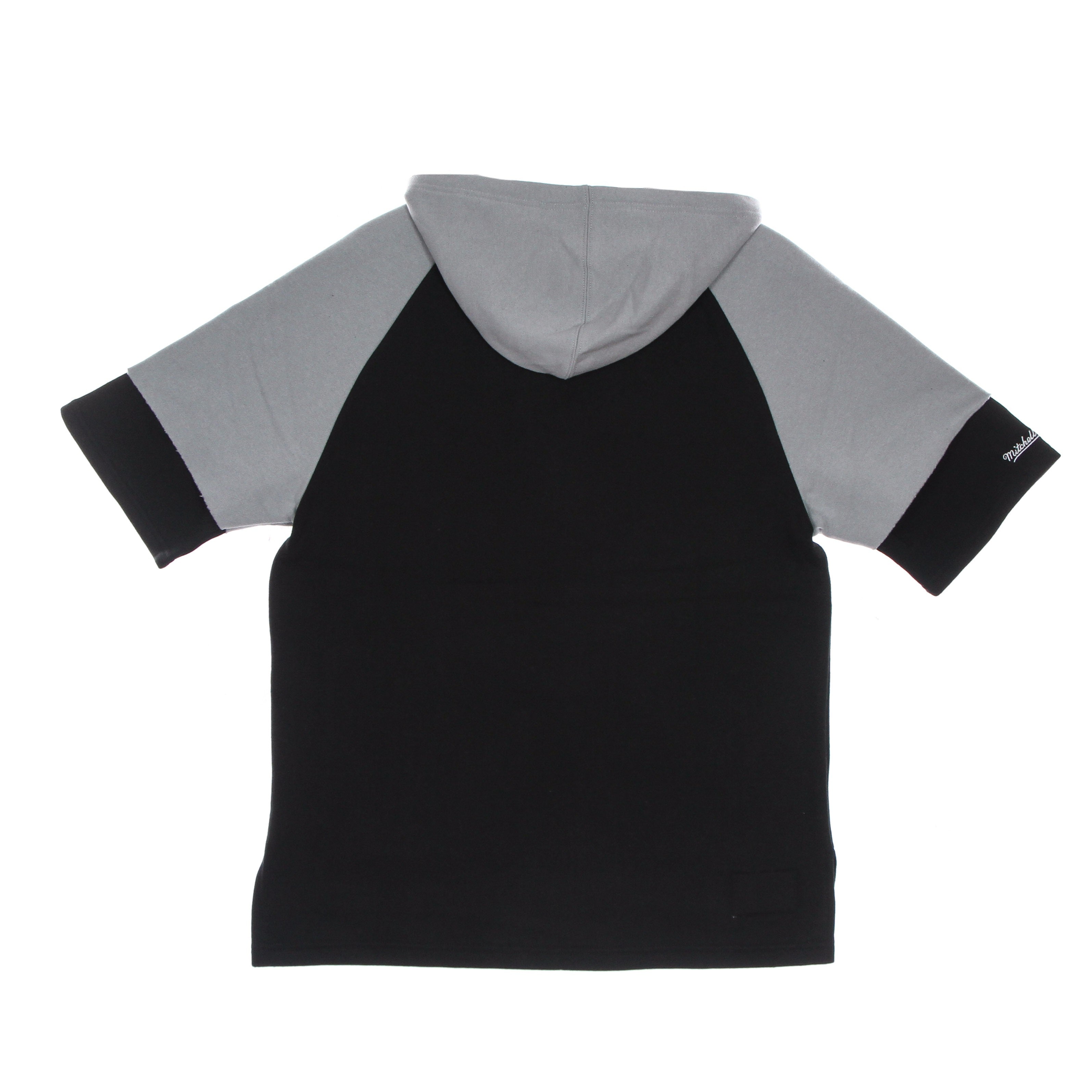 Mitchell & Ness, Felpa Cappuccio Manica Corta Uomo Nfl Fleece Hoodie Oakrai, 