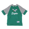 Mitchell & Ness, Felpa Cappuccio Manica Corta Uomo Nfl Fleece Hoodie Phieag, Dark Green
