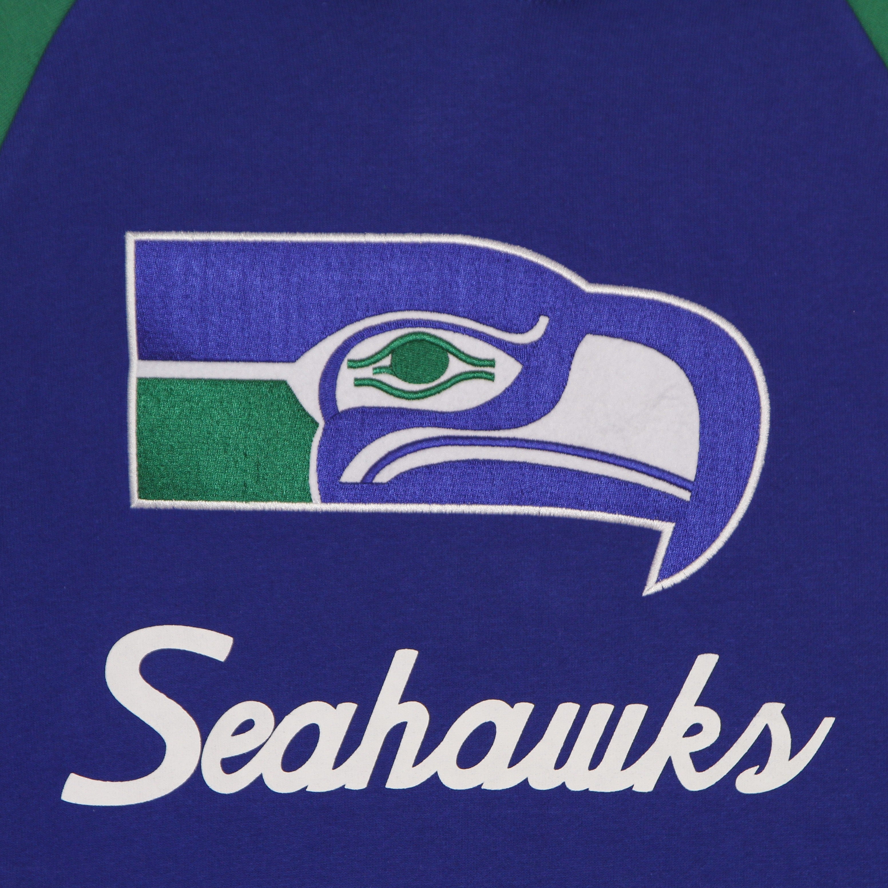 Mitchell & Ness, Felpa Cappuccio Manica Corta Uomo Nfl Fleece Hoodie Seasea, 