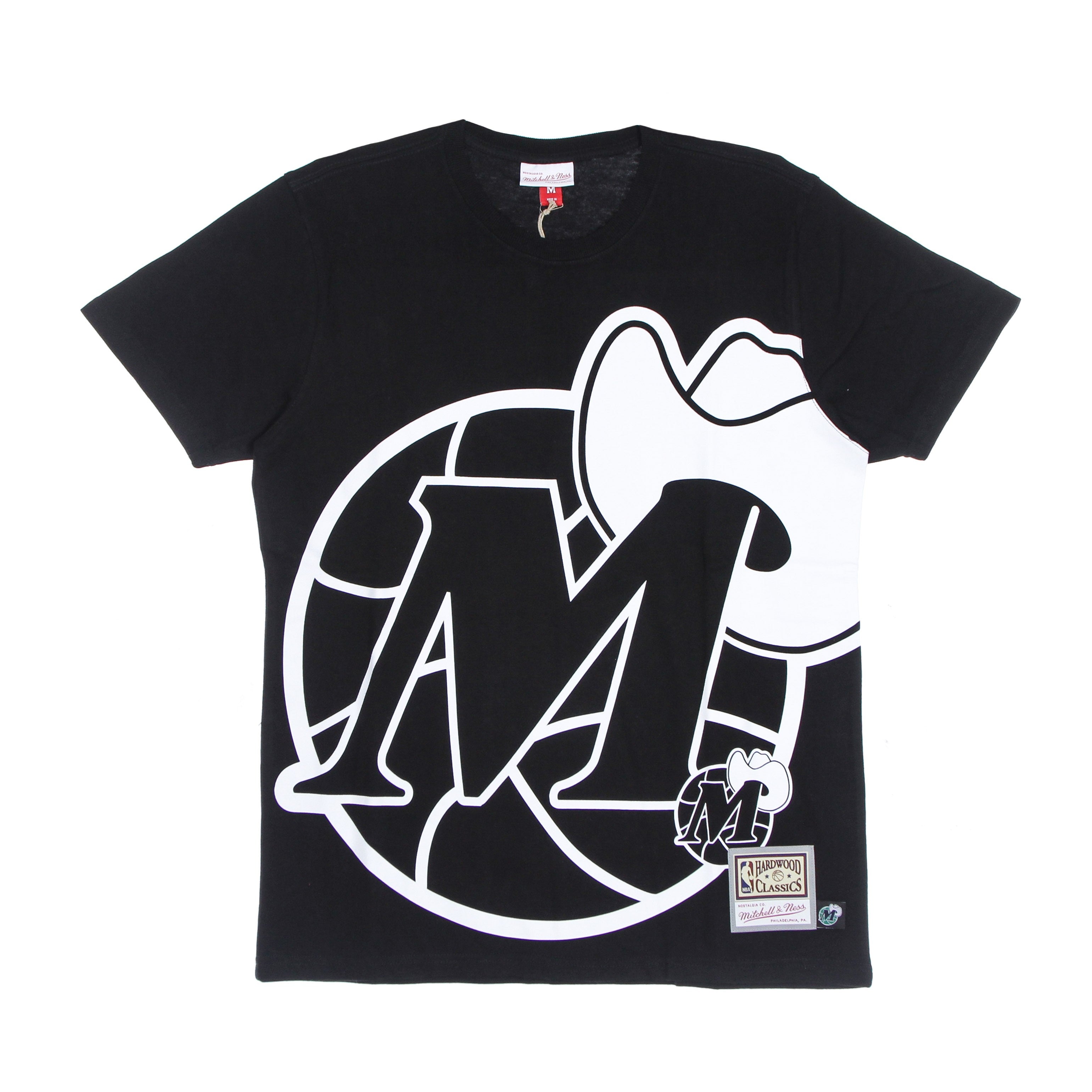 Mitchell & Ness, Maglietta Uomo Nba Big Face 3.0 Tee Hardwood Classics Dalmav, Black