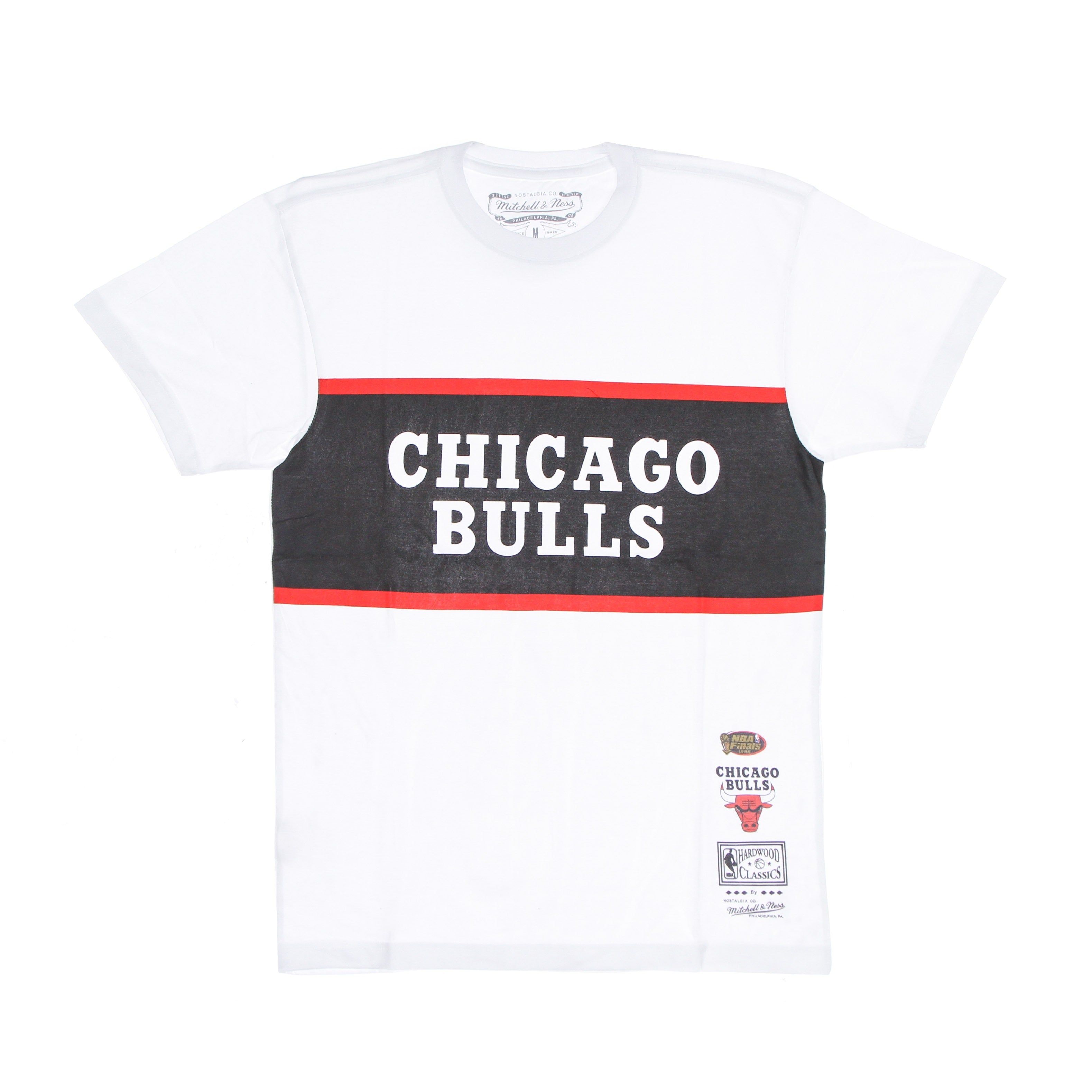 Mitchell & Ness, Maglietta Uomo Nba Block Tee Hardwood Classics Chibul, White