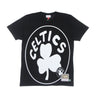 Mitchell & Ness, Maglietta Uomo Nba Big Face 3.0 Tee Hardwood Classics Boscel, Black
