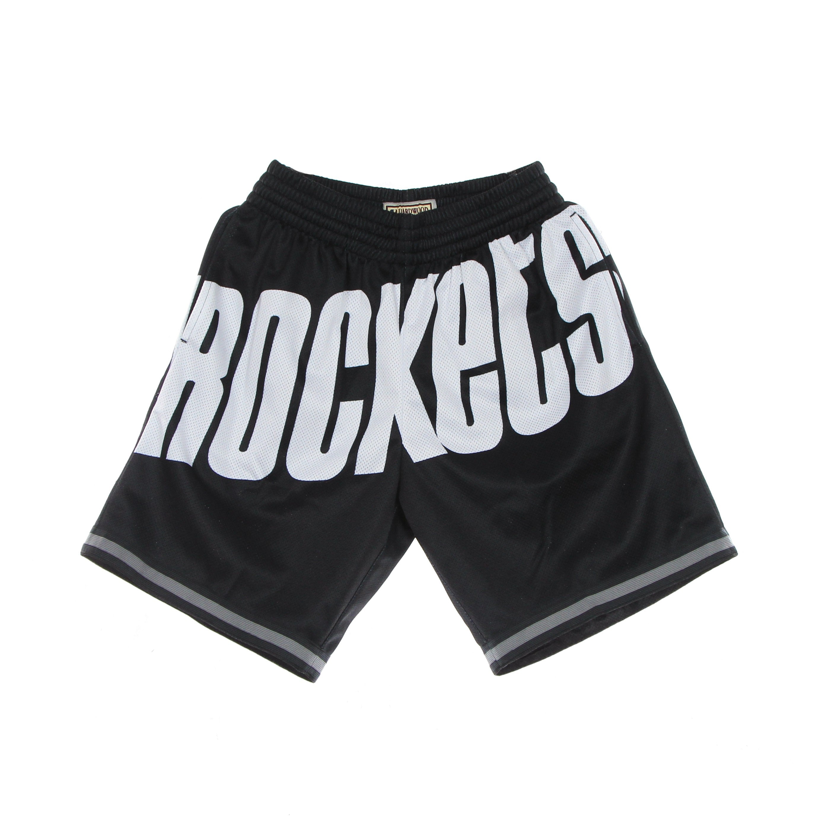 Mitchell & Ness, Pantaloncino Tipo Basket Uomo Nba Big Face 3.0 Fashion Short Hardwood Classics Houroc, Black/original Team Colors