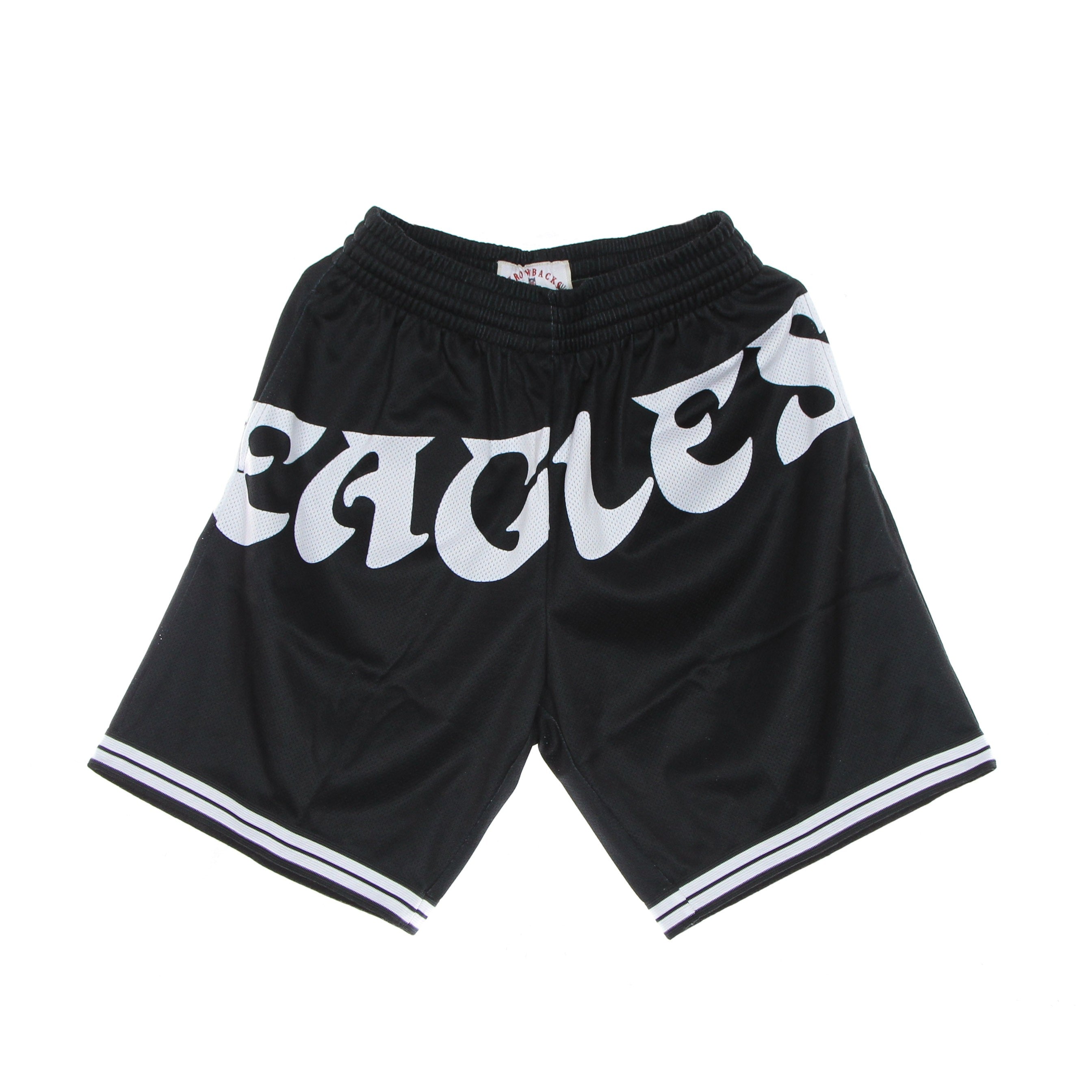 Mitchell & Ness, Pantaloncino Tipo Basket Uomo Nfl Big Face 3.0 Fashion Short Phieag, Black/original Team Colors