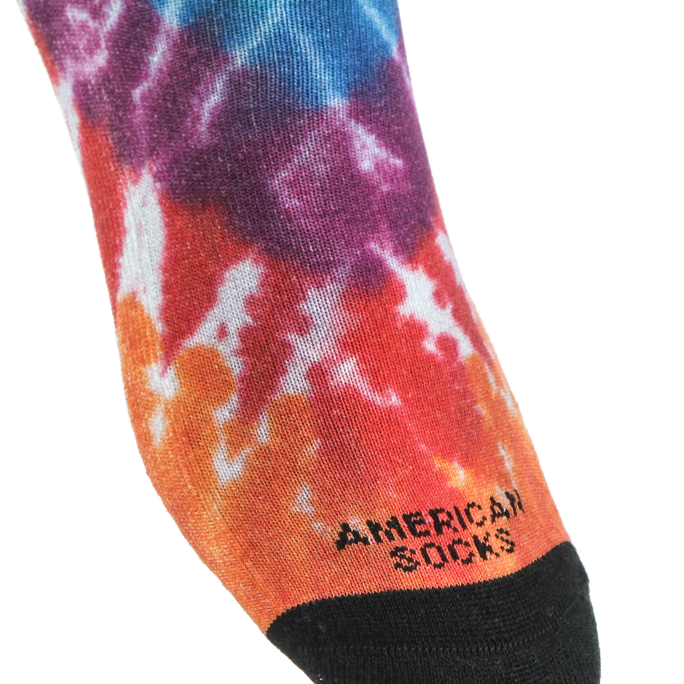 American Socks, Calza Media Uomo Tie Dye Flower Power, 