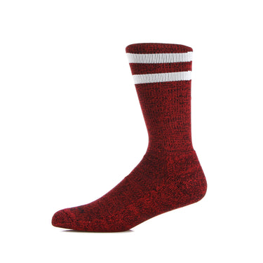 American Socks, Calza Media Uomo Mid High Red Noise, Red/white