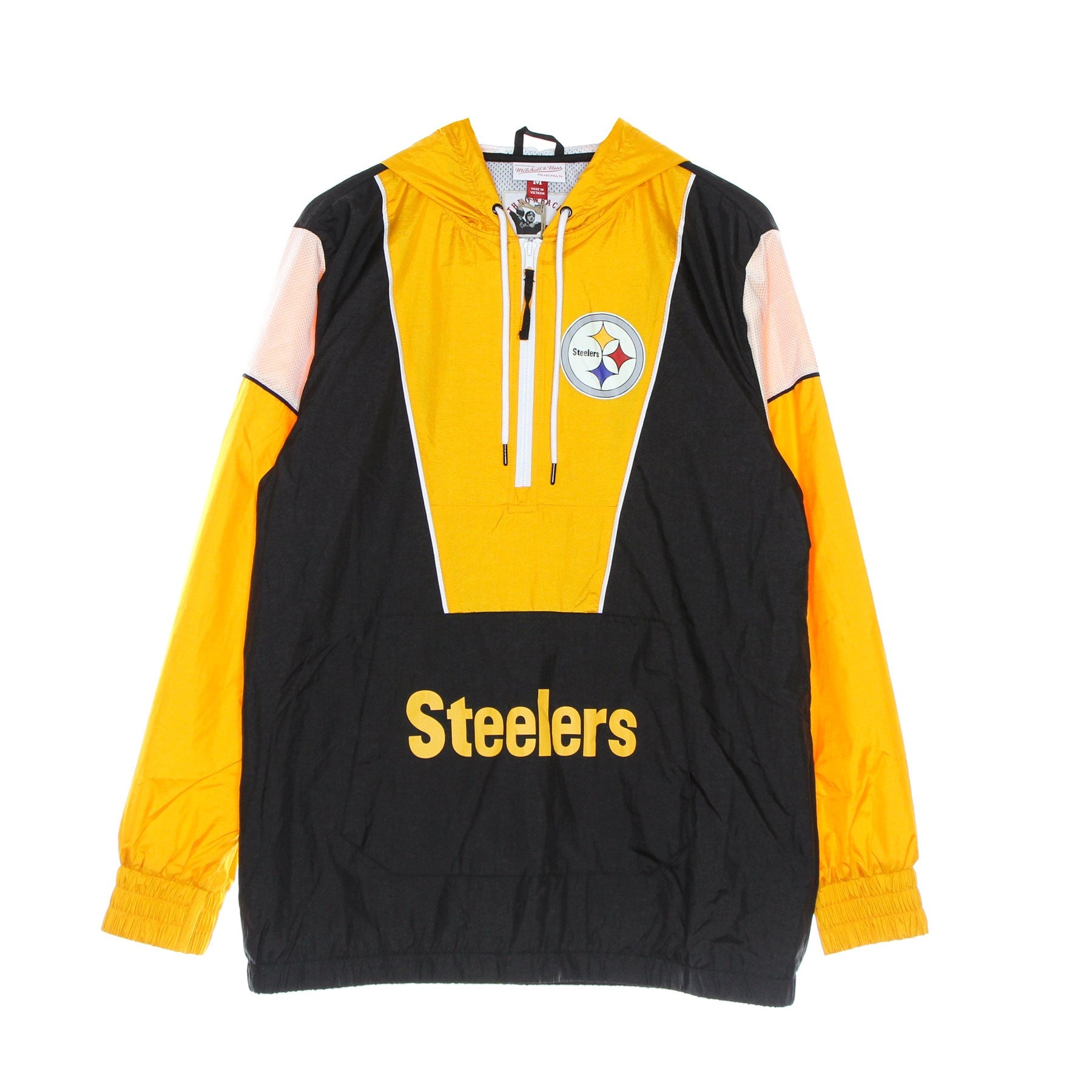 Mitchell & Ness, Giacca A Vento Infilabile Uomo Nfl Highlight Reel Windbreaker Pitste, Black
