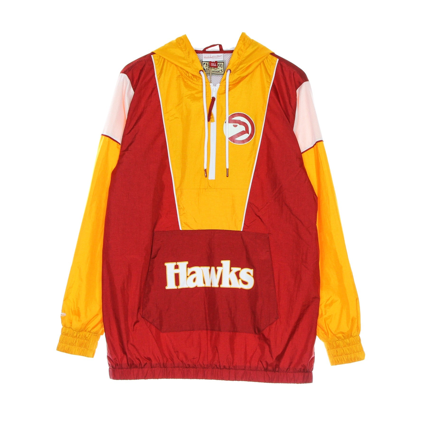 Mitchell & Ness, Giacca A Vento Infilabile Uomo Nba Highlight Reel Windbreaker Hardwood Classics Atlhaw, Original Team Colors