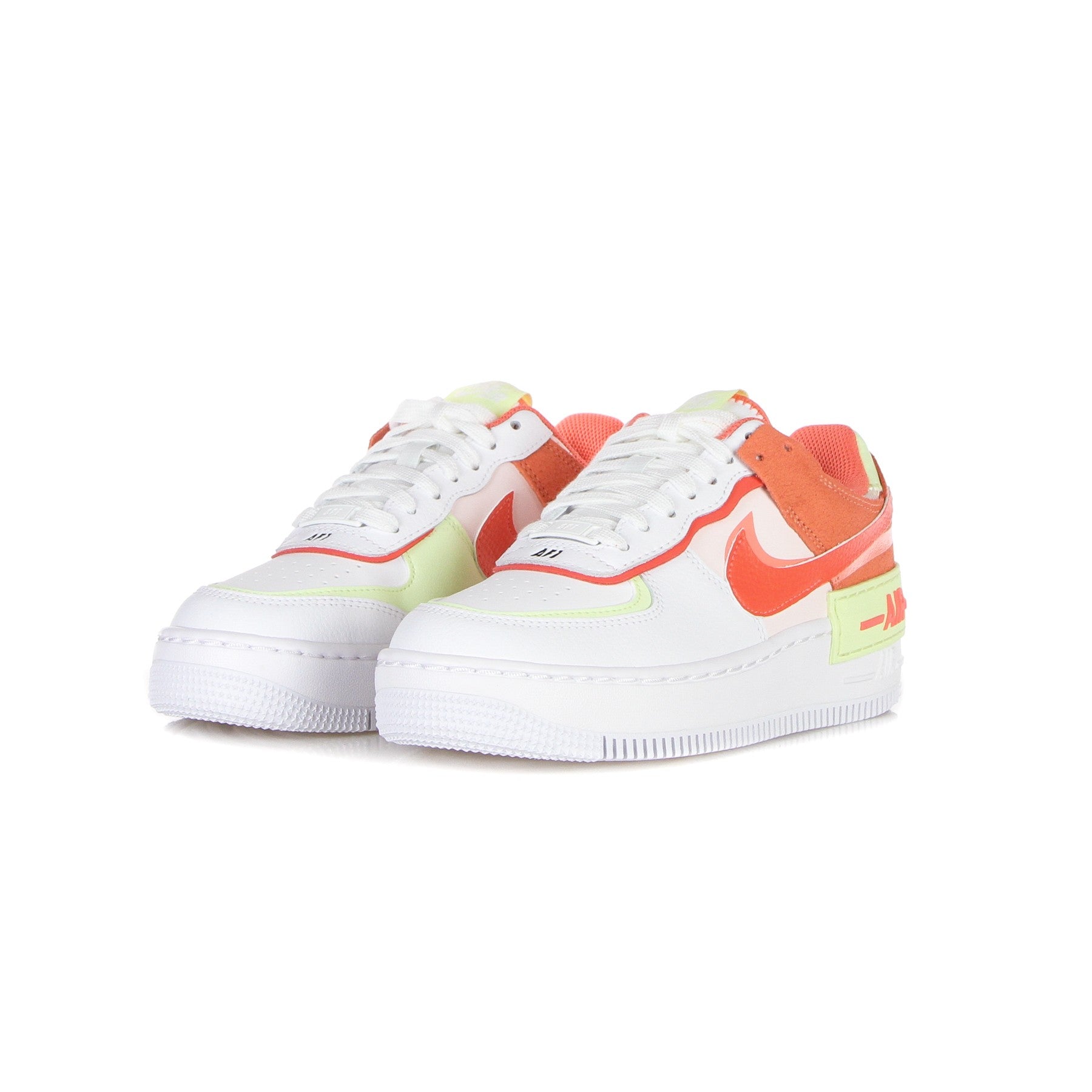 Women's Low Shoe W Air Force 1 Shadow White/magic Ember/crimson Bliss/lime Ice