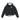 Nike, Piumino Ragazza Synthetic Fill Hooded Jacket, Black/white/white