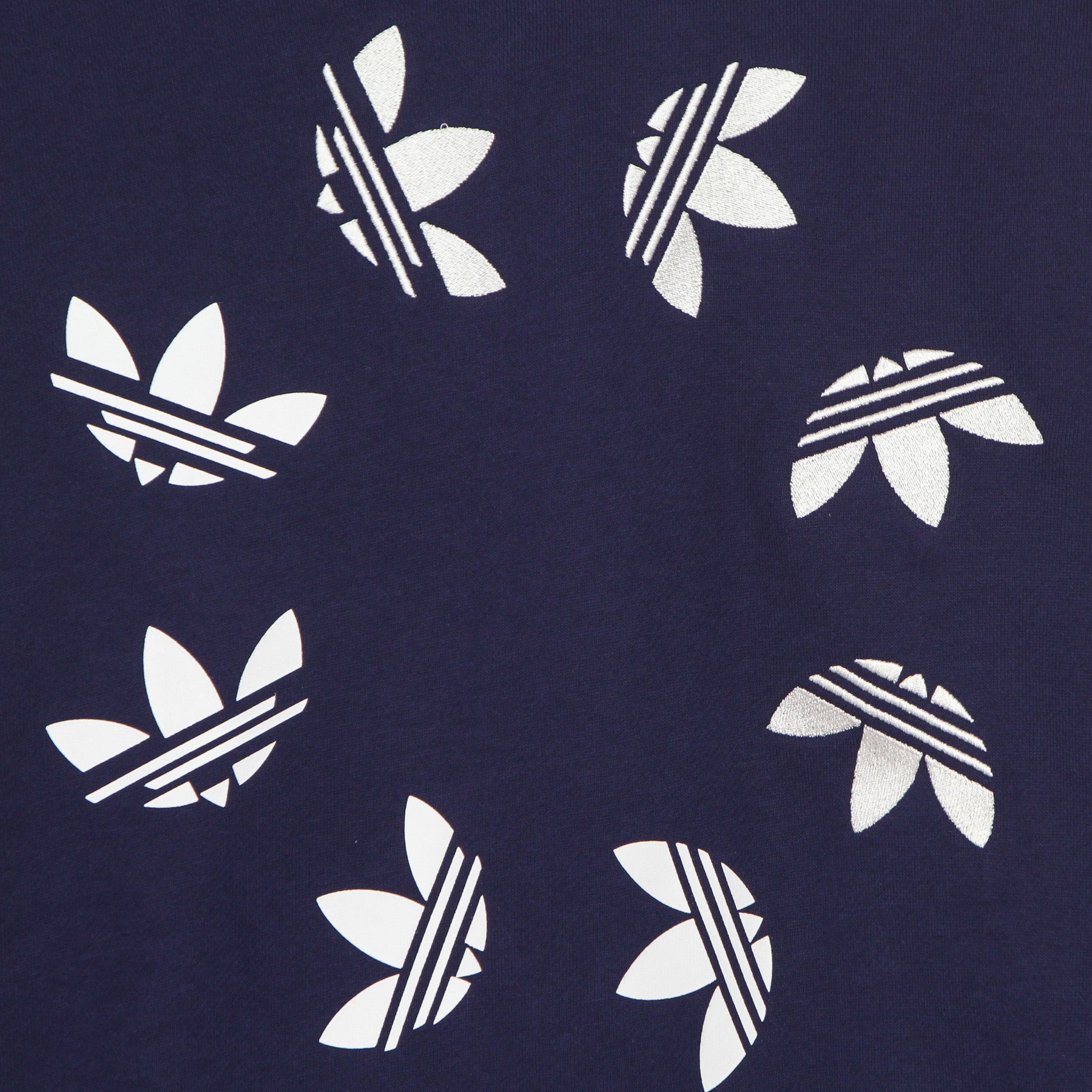 Felpa Leggera Cappuccio Uomo Adicolor Shattered Trefoil Hoodie Night Sky/white