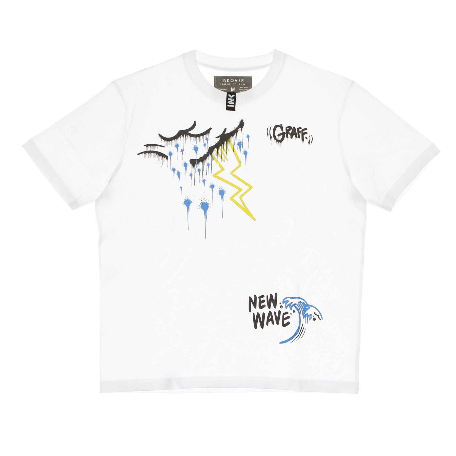 Inkover, Maglietta Uomo Storm Ink T2, White