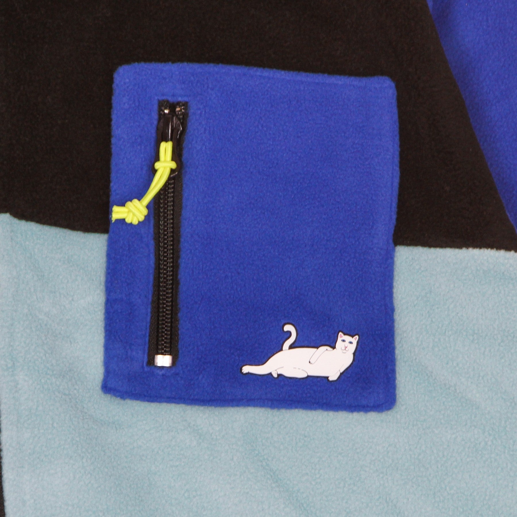 Ripndip, Felpa Collo Alto Uomo Alameda Color Block Polar Fleece Jacket, 