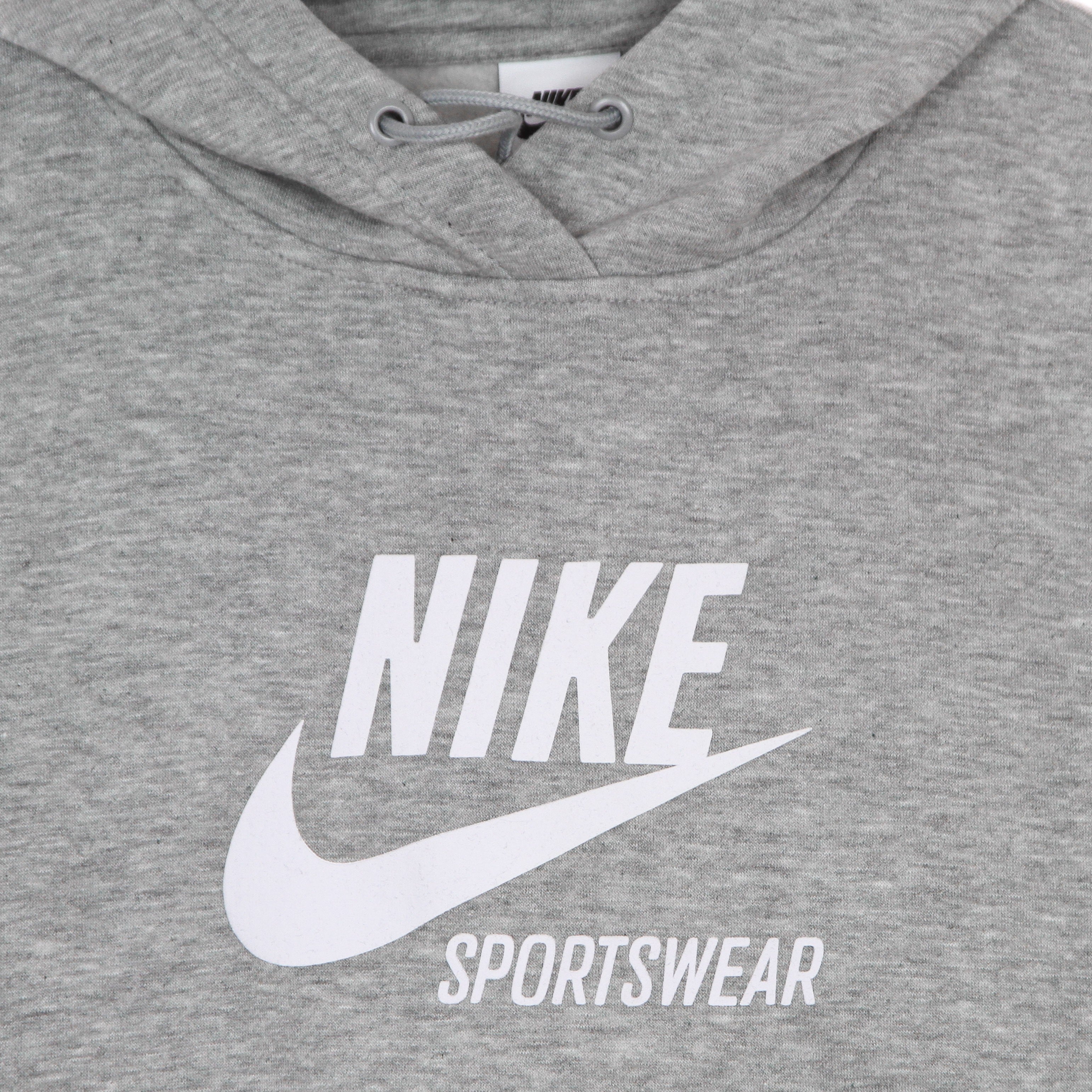 Nike, Felpa Cappuccio Donna W Fleece Hoodie Heritage, 