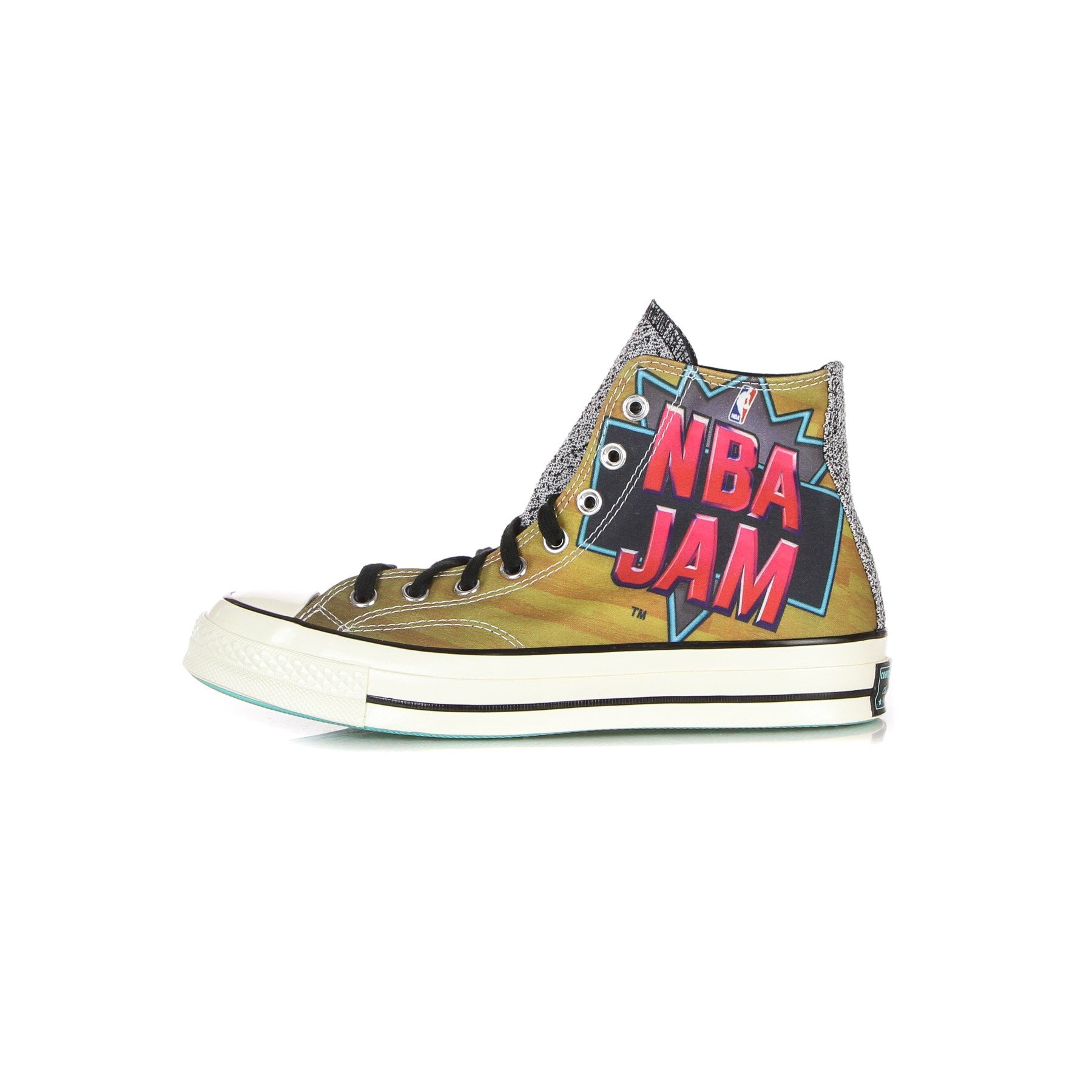Converse, Scarpa Basket Uomo Chuck 70 Nba Jam, Brown/solar Red/electric Aqua