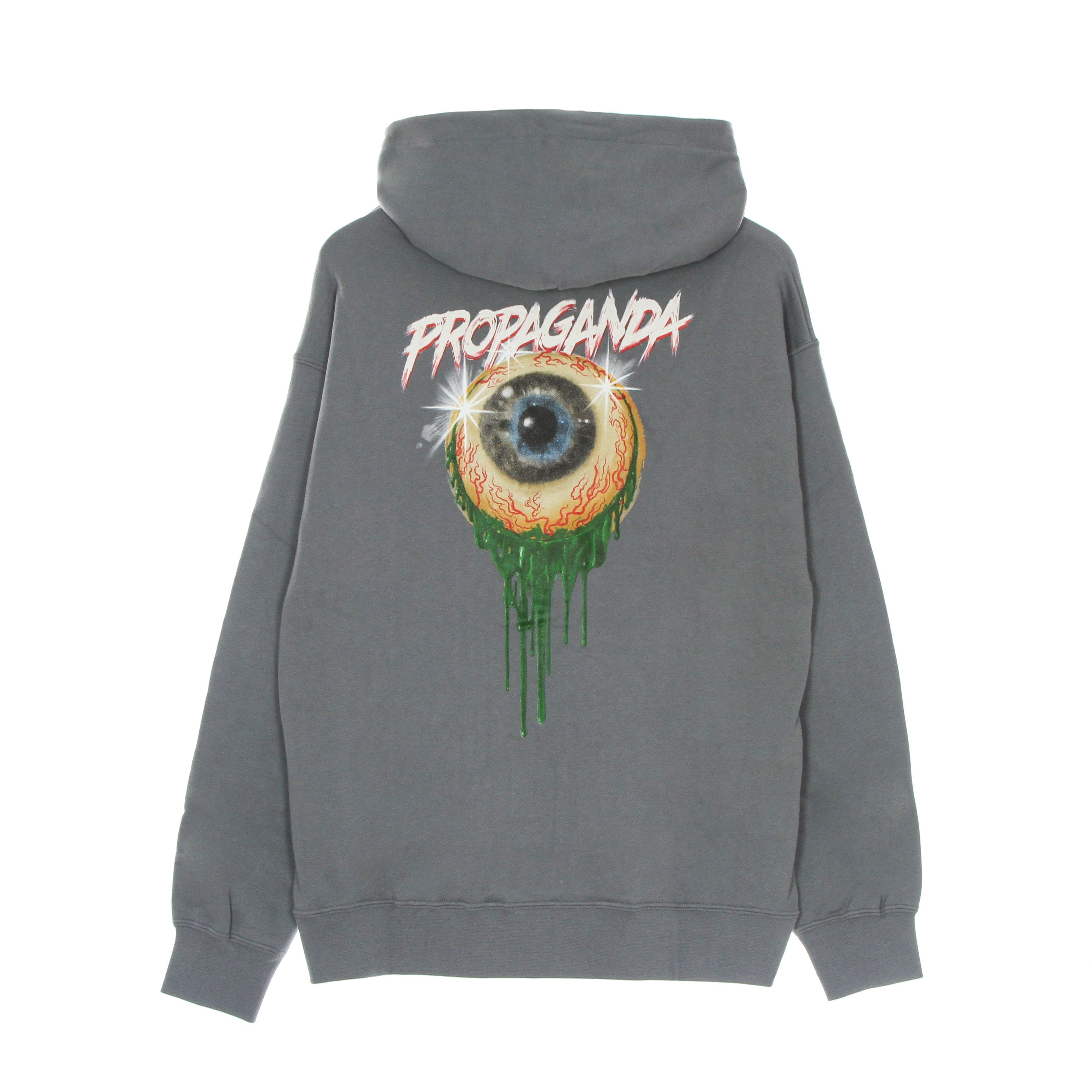 Propaganda, Felpa Cappuccio Uomo Scarful Eye Hoodie, Grey