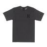 Huf, Maglietta Uomo Essentials Classic H Tee, Charcoal