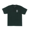 Huf, Maglietta Uomo Essentials Classic H Tee, Dark Green