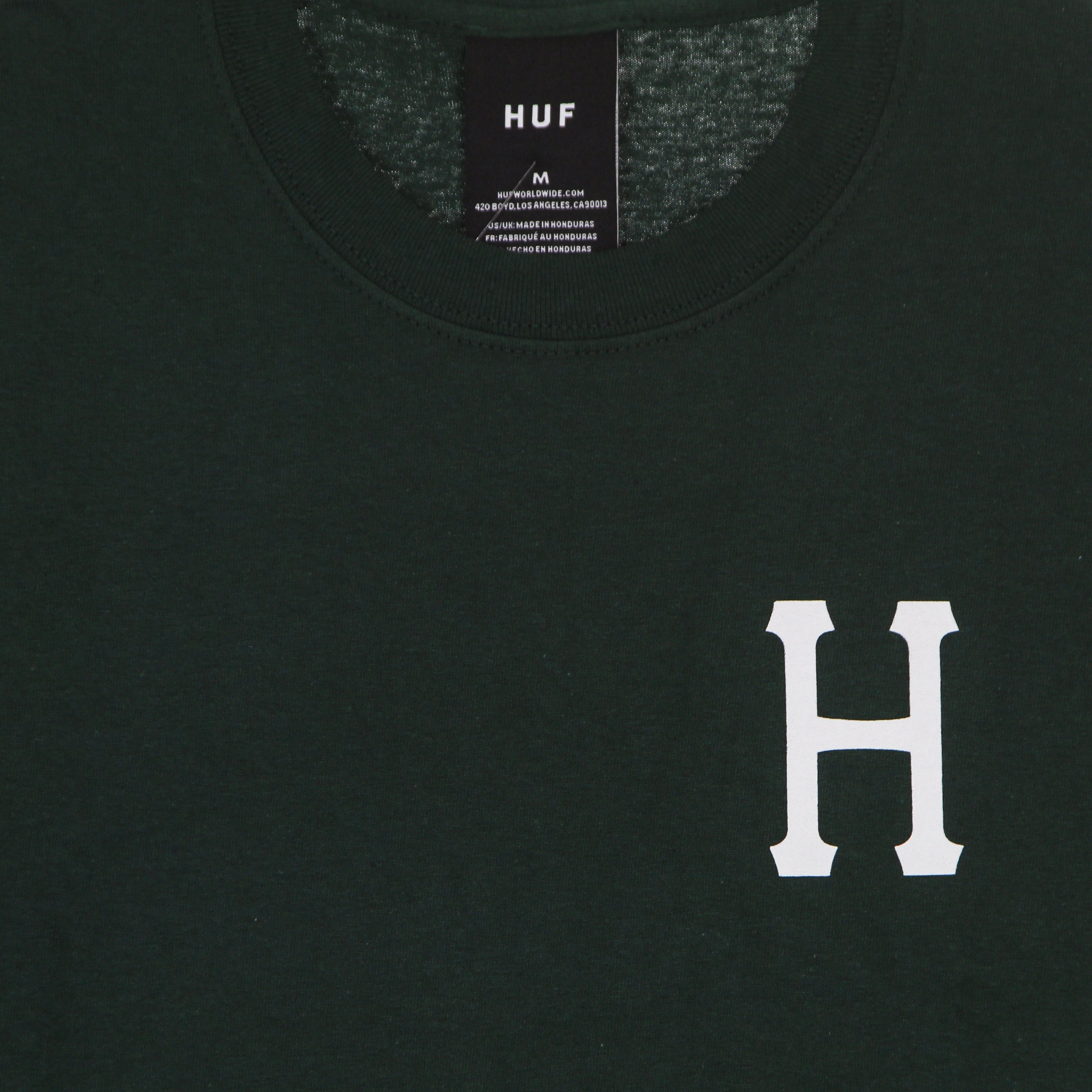 Huf, Maglietta Uomo Essentials Classic H Tee, 
