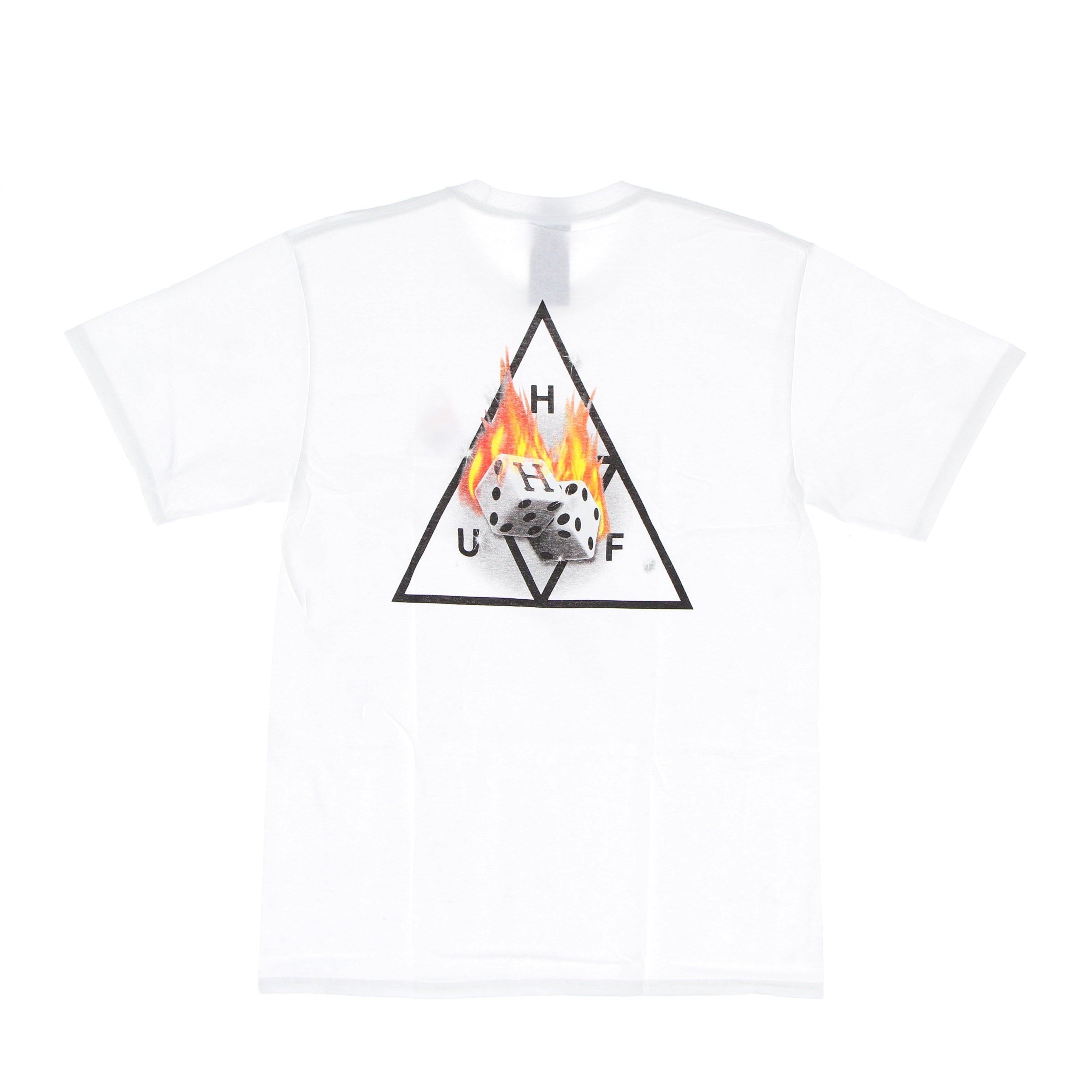 Huf, Maglietta Uomo Hot Dice Triple Triangle Tee, 