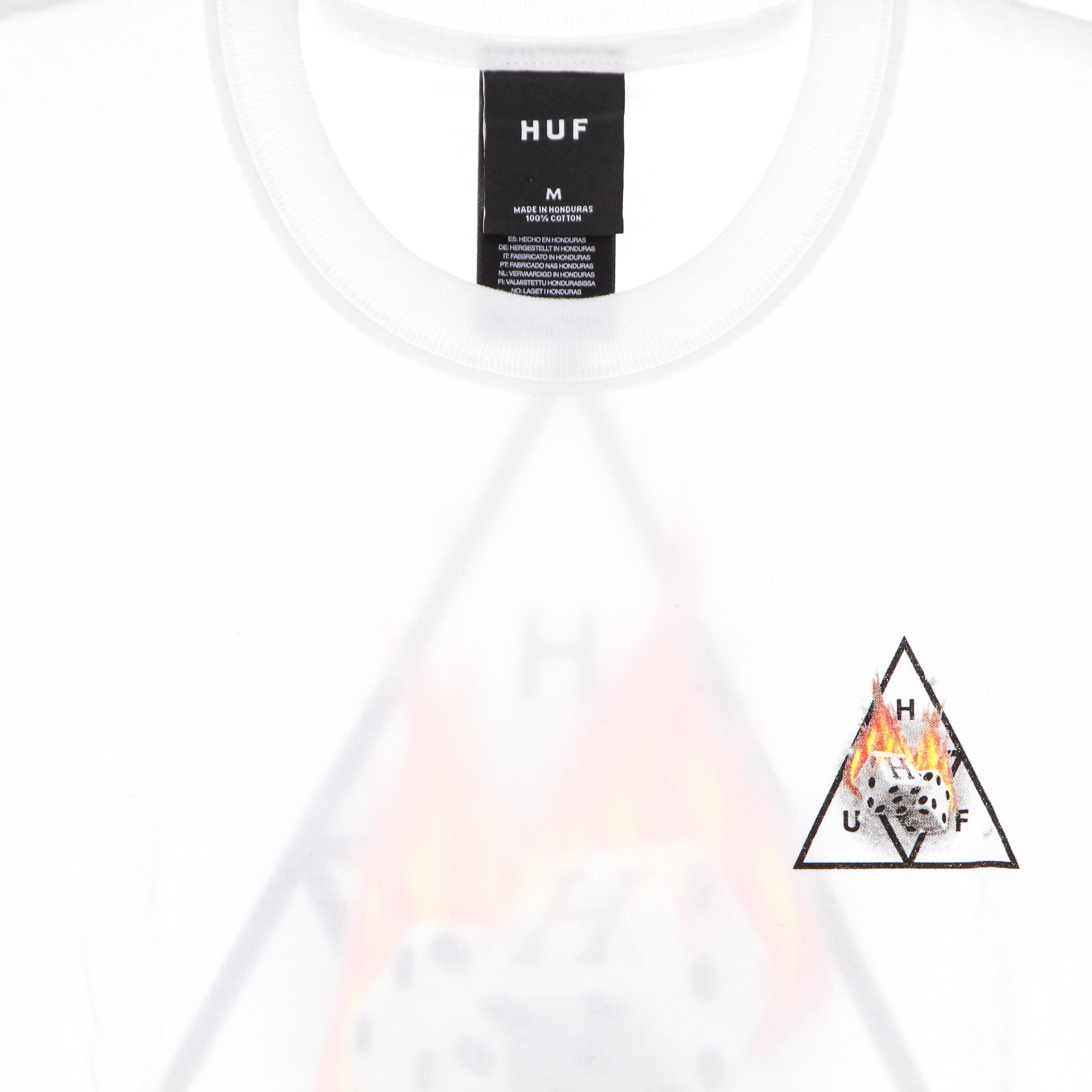 Huf, Maglietta Uomo Hot Dice Triple Triangle Tee, 