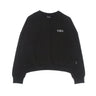 Propaganda, Felpa Girocollo Corta Donna Logo Crewneck, Black
