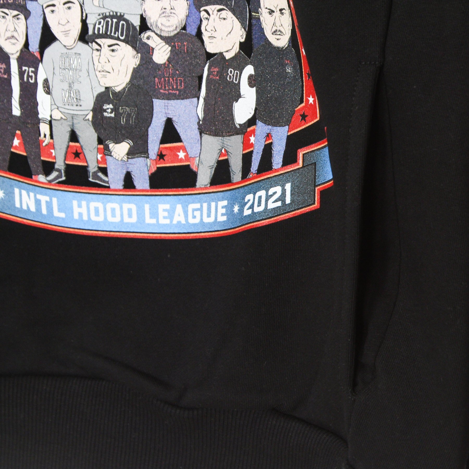 Herren Kapuzenpullover 10th Years Anniversary League Hoodie Schwarz