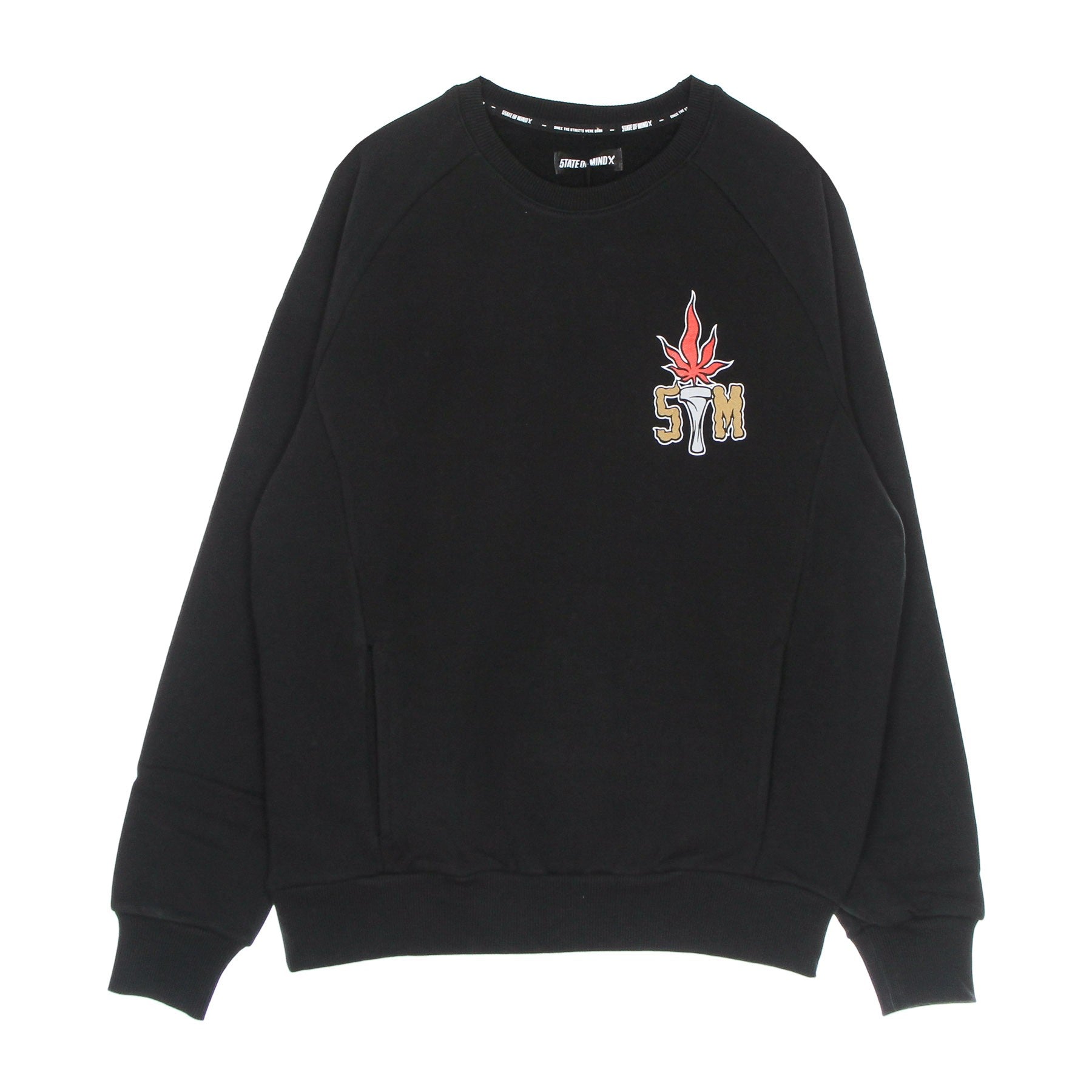 5tate Of Mind, Felpa Girocollo Uomo Street Olympics Crewneck, 