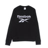 Reebok, Felpa Girocollo Uomo Ri Bl Fleece Crew, Black