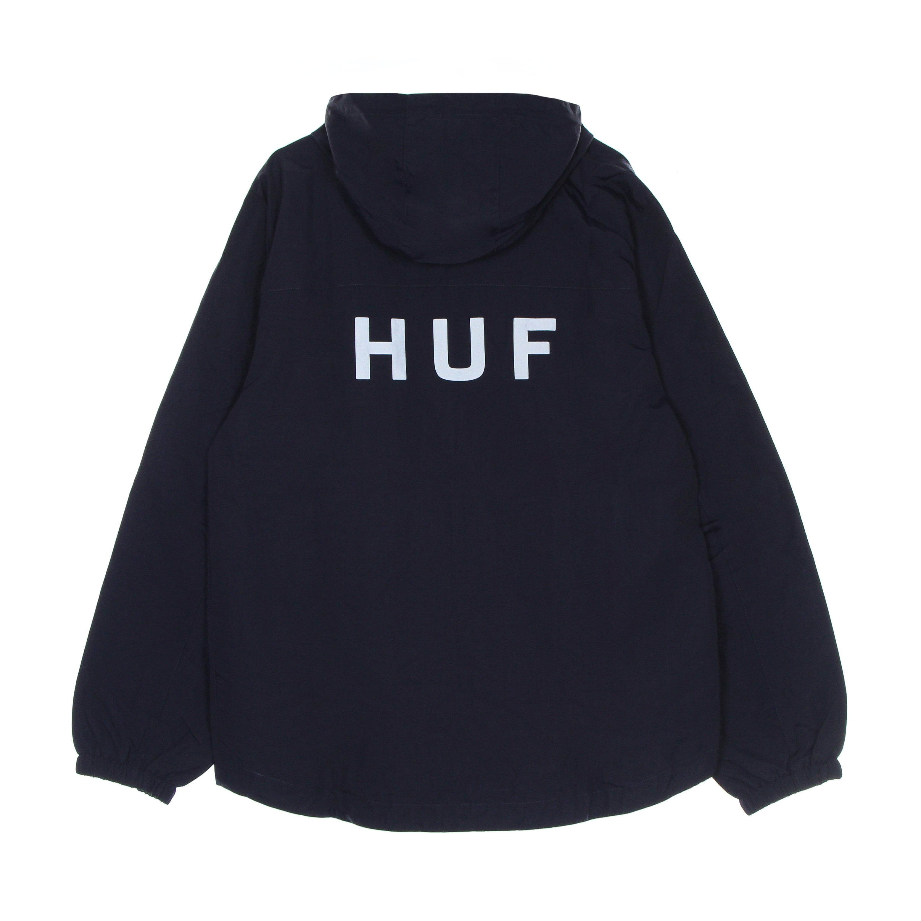 Huf, Giacca A Vento Uomo Essentials Zip Standard Shell, 