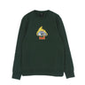 Huf, Felpa Girocollo Uomo Roasted Crew, Dark Green
