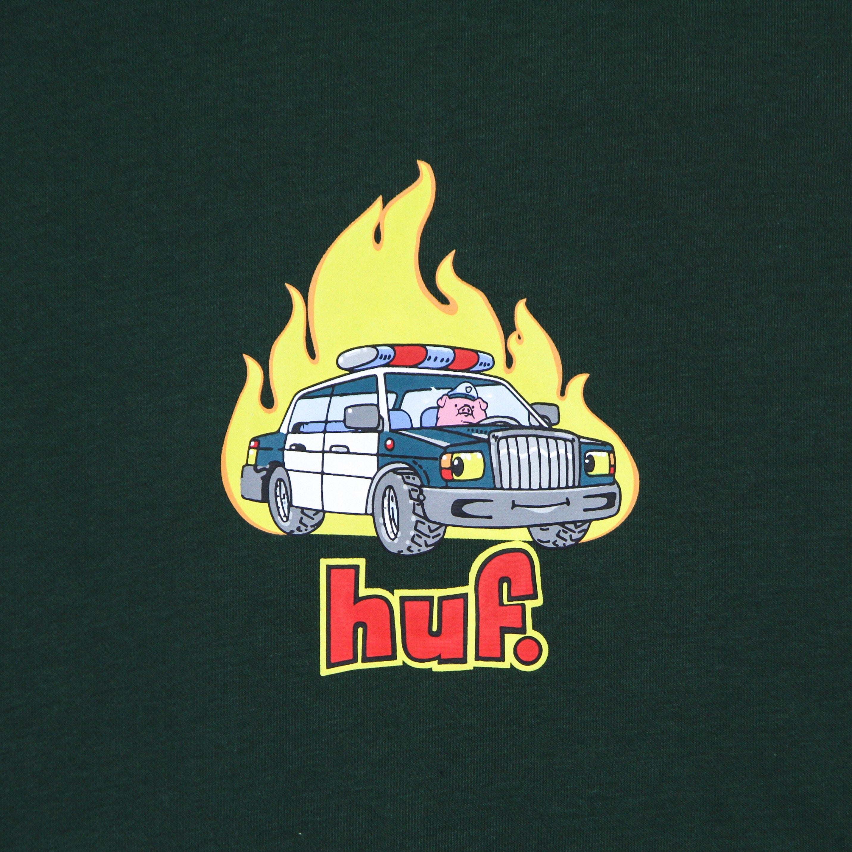 Huf, Felpa Girocollo Uomo Roasted Crew, 