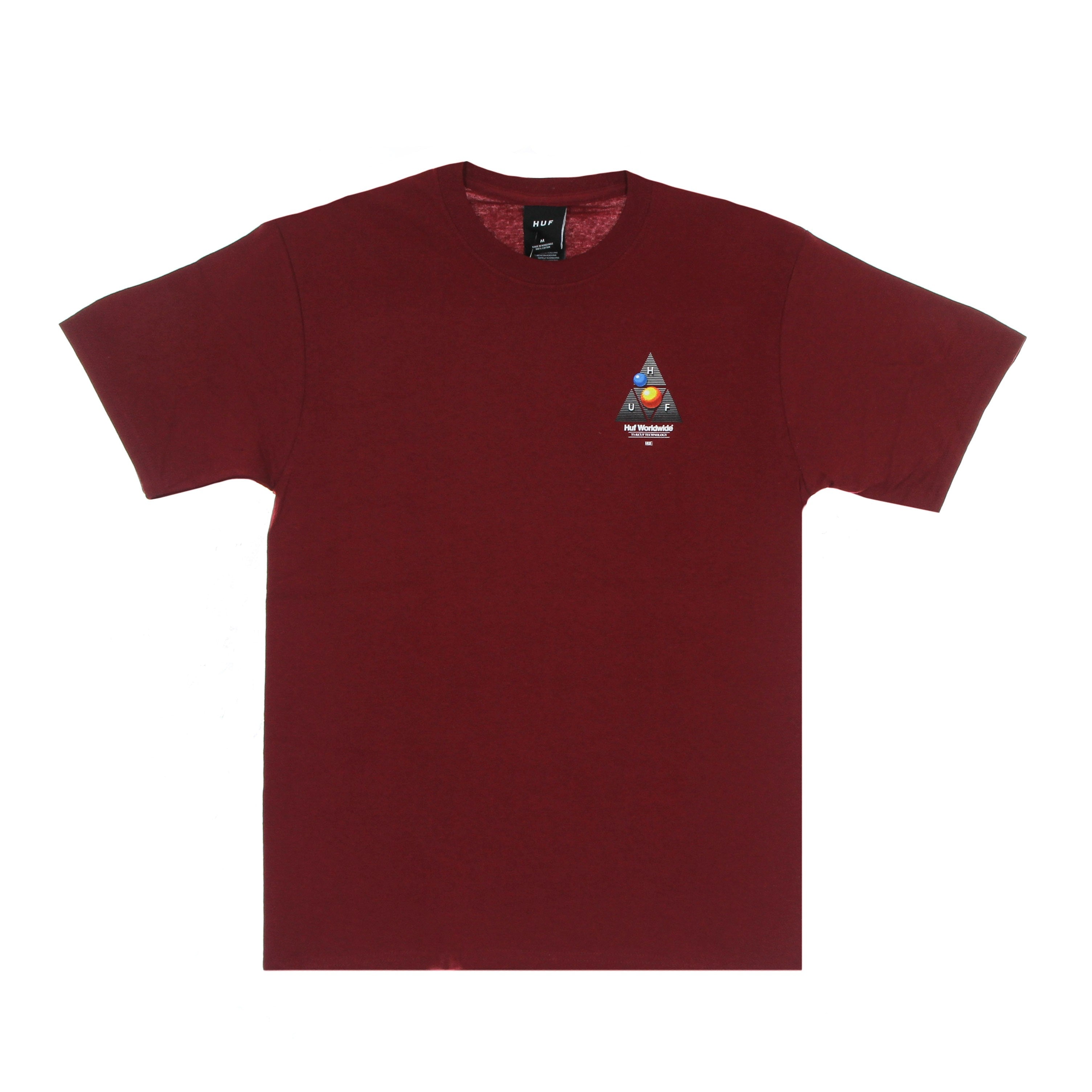 Huf, Maglietta Uomo Video Format Triple Triangle Tee, 